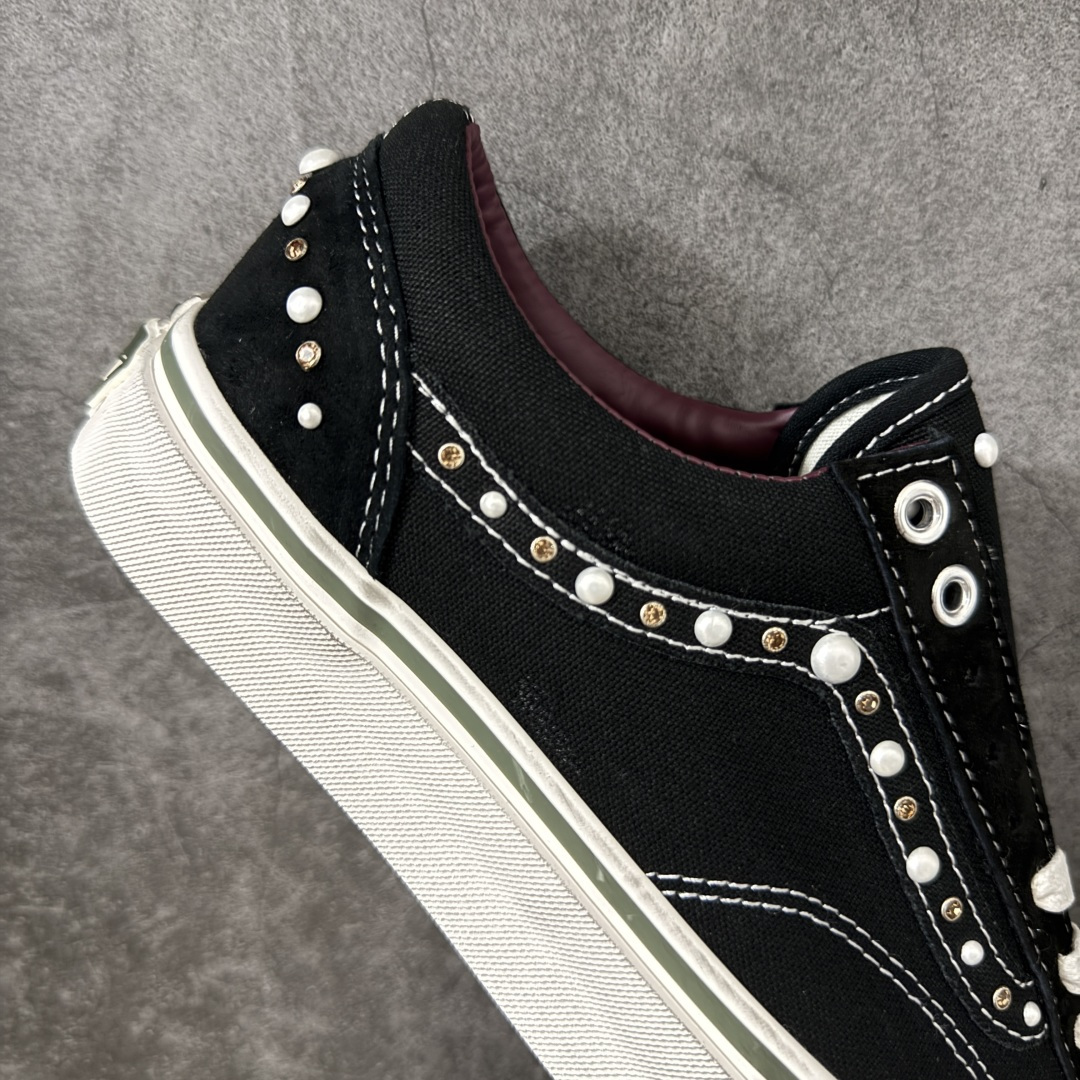 万斯 范斯 / Vans OTW Old Skool 36 Pearlized Pack系列低帮帆布鞋,黑白酒红珍珠铆钉 万斯 范斯 / Vans OTW Old Skool 36 Pearlized Pack系列低帮帆布鞋,黑白酒红珍珠铆钉