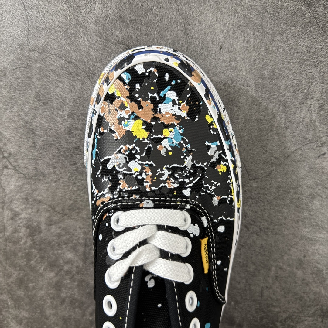 OTW By Vans × Gallery Dept. Authentic 44 联名款 高阶支线复古泼墨做旧帆布鞋 鞋