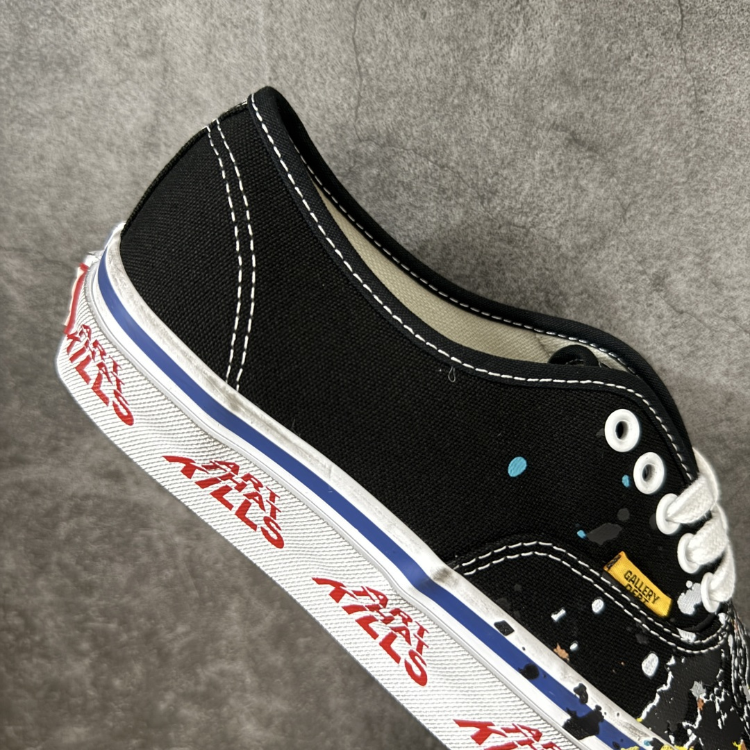 OTW By Vans × Gallery Dept. Authentic 44 联名款 高阶支线复古泼墨做旧帆布鞋 鞋