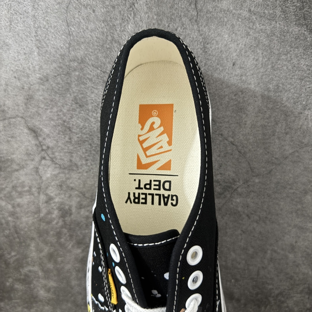 OTW By Vans × Gallery Dept. Authentic 44 联名款 高阶支线复古泼墨做旧帆布鞋 鞋