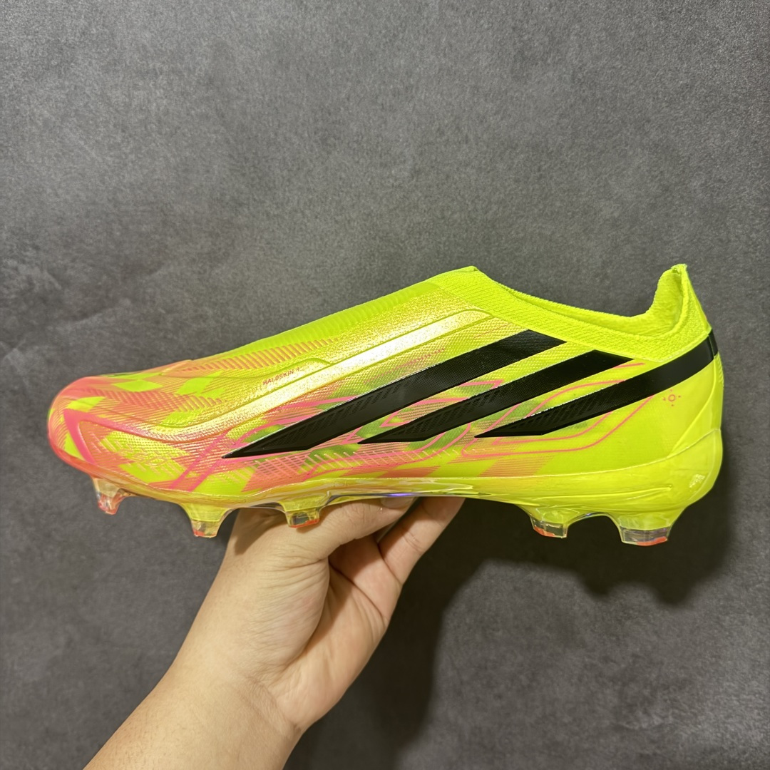 阿迪达斯 adidas F50 ELITE LL FG 系列 圆头系带平跟 足球鞋 男女同款 货号：KK1031 Siz
