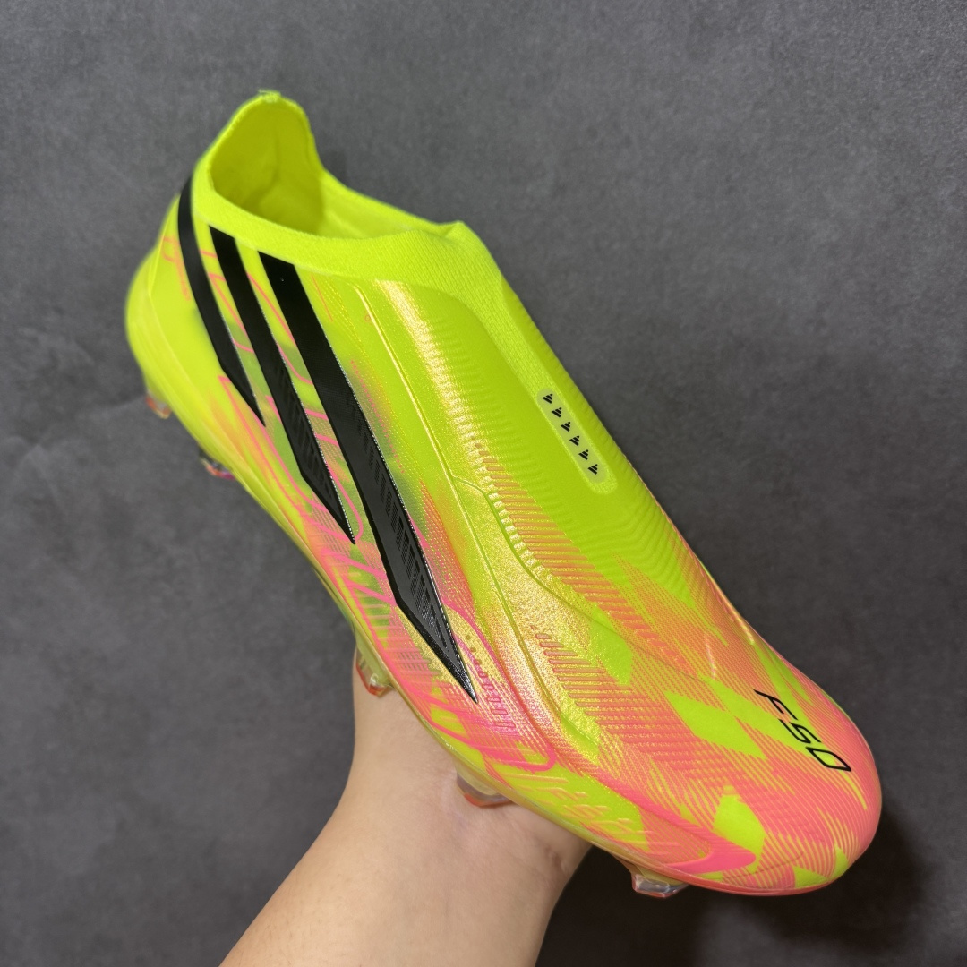 阿迪达斯 adidas F50 ELITE LL FG 系列 圆头系带平跟 足球鞋 男女同款 货号：KK1031 Siz