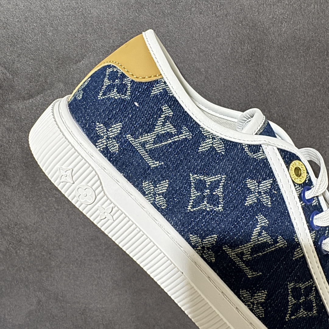 图片[7]-【莞产版本】LOUIS VUITTON Lagoon Sneaker 26ss春夏 饼干鞋 牛仔布 圆头系带 低帮 帆布鞋 礼盒包装 私模开发大底 正确细节 原鞋原材料1：1打造 完美版型做工 欢迎对比市场任何品质的货品 广东原产 专业LV大厂出品 正确底 大底开发近半年 原楦型开发纸版 全鞋原材料打造 细节 针车 烫金 中底无可挑剔 包装说明书防尘布袋物件 尺码：35-41 编码：FJB260270-选品中心