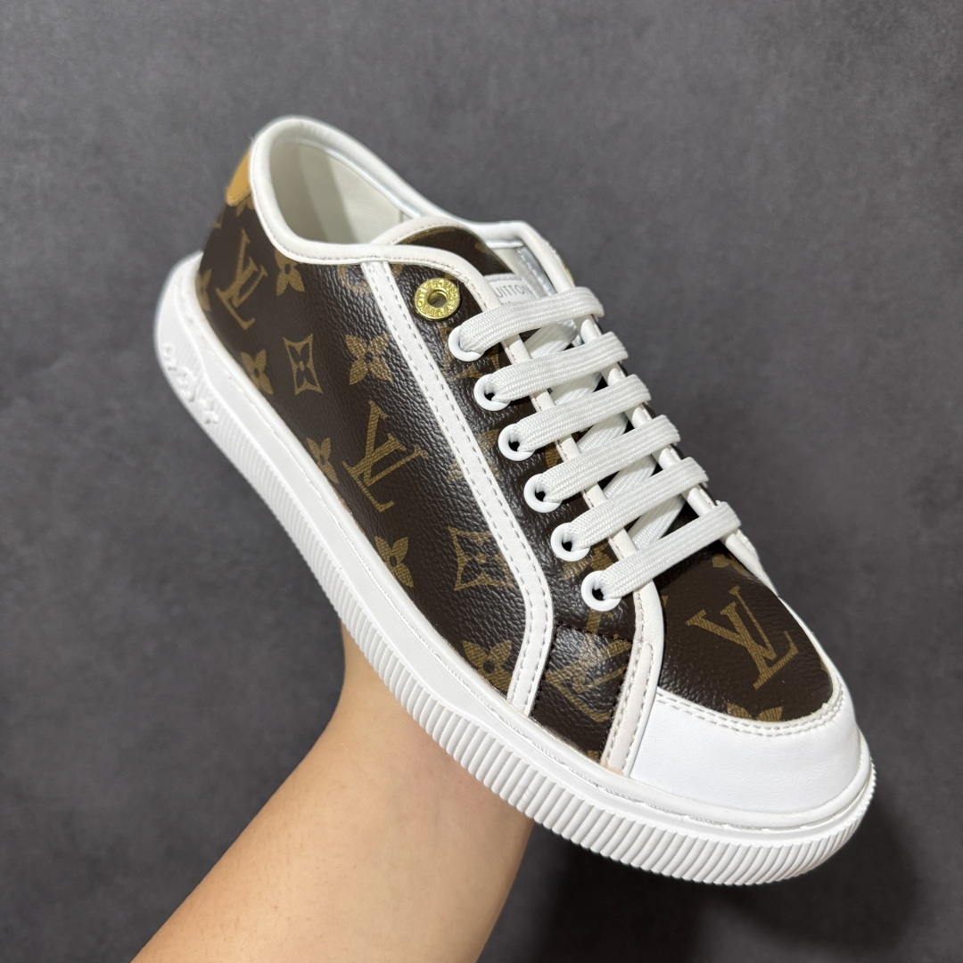 图片[3]-【莞产版本】LOUIS VUITTON Lagoon Sneaker 26ss春夏 饼干鞋 牛仔布 圆头系带 低帮 帆布鞋 礼盒包装 私模开发大底 正确细节 原鞋原材料1：1打造 完美版型做工 欢迎对比市场任何品质的货品 广东原产 专业LV大厂出品 正确底 大底开发近半年 原楦型开发纸版 全鞋原材料打造 细节 针车 烫金 中底无可挑剔 包装说明书防尘布袋物件 尺码：35-41 编码：FJB260270-选品中心