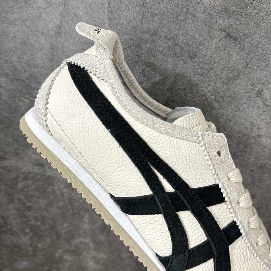图片[7]-【最强毒版】Onitsuka Tiger Mexico 66 亚瑟士鬼冢虎复古经典板鞋 平台专供 充正版本 保证每个配色都是采购原鞋开发 采用原厂材料 全头层纳帕细纹皮面 质感无敌 全新玻璃刀切割皮料 超高清洁度 纹路、色泽、皮心颜色 质感百分百还原 海外订单工厂出品 超成熟稳定的做工品控 原装全套纸板楦头开发 原汁原味 完美呈现版型 私模正确鞋底咬花纹路 一比一鞋头弧度高度鞋身弧度 绝不口嗨 细节品控鞋型随意秒杀市面 原档咬花纹路私模大底 一个单元有六个三角形 总体形拼接呈现花瓣状 官方四联吊牌 原装Ortholite轻量化鞋垫 原盒原配 质保卡 说明书 钢印防尘纸 纸板中底带钢印 乳胶组合鞋垫带足弓 支持全方位的对比专柜 尺码：35 36 37 37.5 38 39 39.5 40 40.5 41.5 42 42.5 43.5 44 44.5 45-选品中心