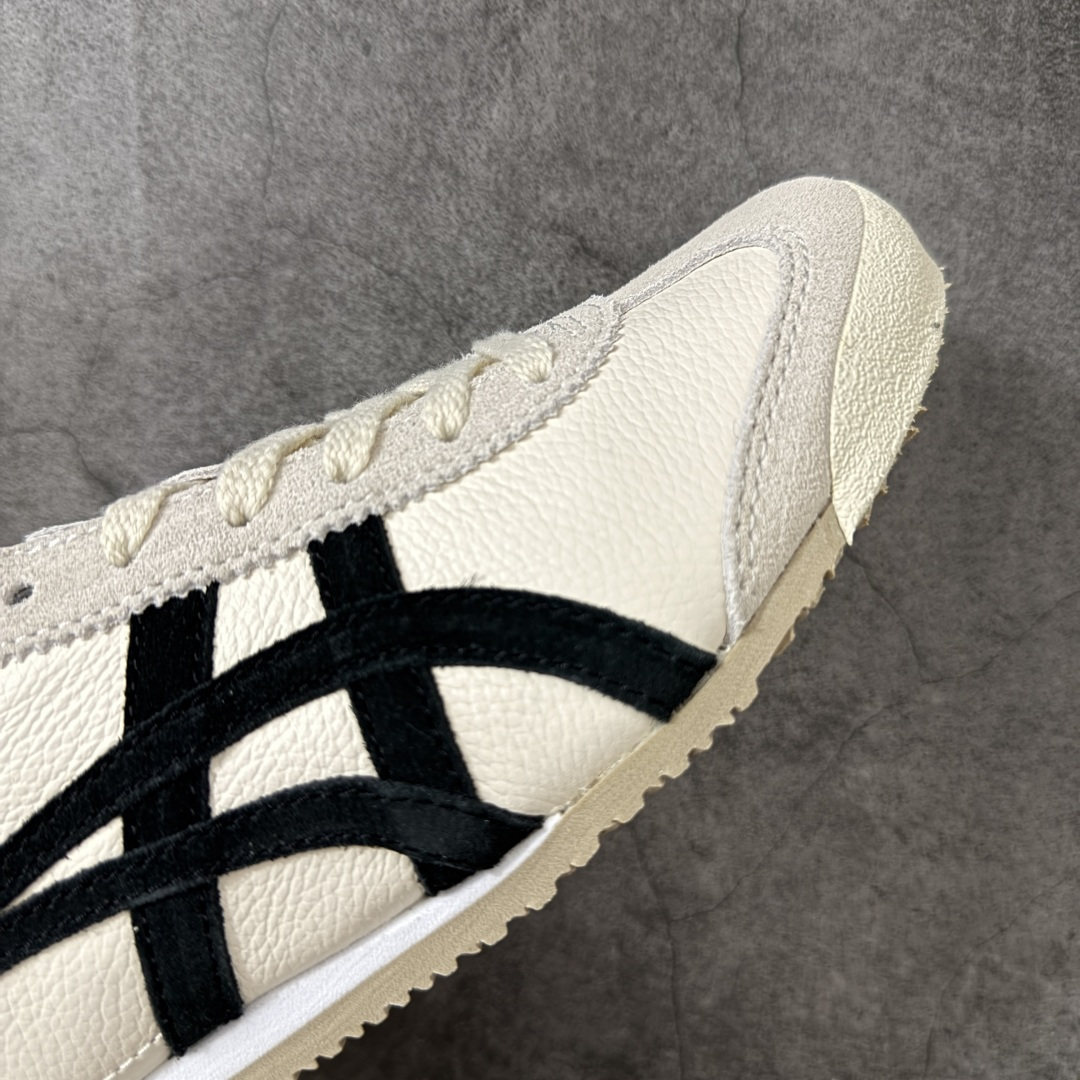 图片[6]-【最强毒版】Onitsuka Tiger Mexico 66 亚瑟士鬼冢虎复古经典板鞋 平台专供 充正版本 保证每个配色都是采购原鞋开发 采用原厂材料 全头层纳帕细纹皮面 质感无敌 全新玻璃刀切割皮料 超高清洁度 纹路、色泽、皮心颜色 质感百分百还原 海外订单工厂出品 超成熟稳定的做工品控 原装全套纸板楦头开发 原汁原味 完美呈现版型 私模正确鞋底咬花纹路 一比一鞋头弧度高度鞋身弧度 绝不口嗨 细节品控鞋型随意秒杀市面 原档咬花纹路私模大底 一个单元有六个三角形 总体形拼接呈现花瓣状 官方四联吊牌 原装Ortholite轻量化鞋垫 原盒原配 质保卡 说明书 钢印防尘纸 纸板中底带钢印 乳胶组合鞋垫带足弓 支持全方位的对比专柜 尺码：35 36 37 37.5 38 39 39.5 40 40.5 41.5 42 42.5 43.5 44 44.5 45-选品中心