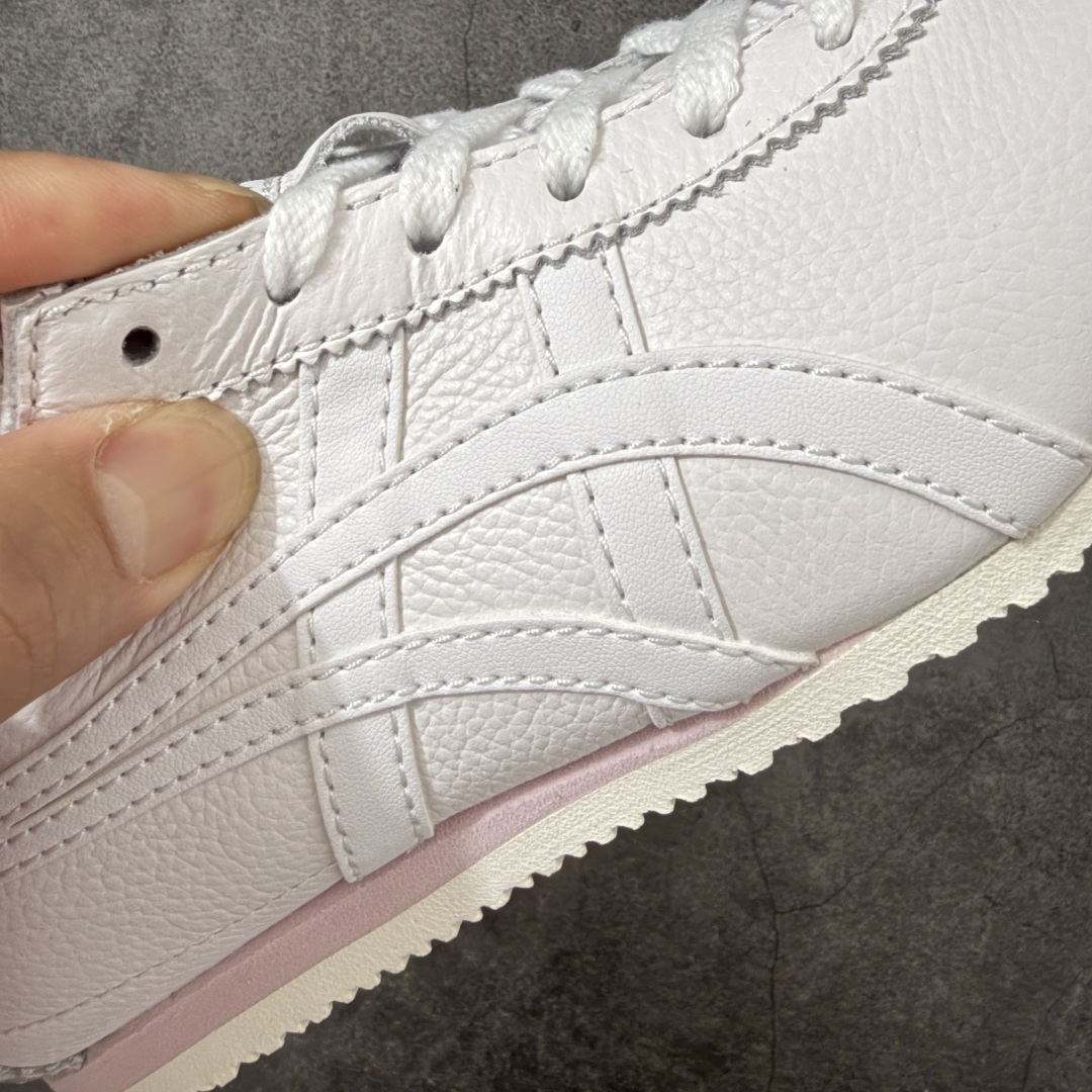图片[4]-【最强毒版】Onitsuka Tiger Mexico 66 亚瑟士鬼冢虎复古经典板鞋 平台专供 充正版本 保证每个配色都是采购原鞋开发 采用原厂材料 全头层纳帕细纹皮面 质感无敌 全新玻璃刀切割皮料 超高清洁度 纹路、色泽、皮心颜色 质感百分百还原 海外订单工厂出品 超成熟稳定的做工品控 原装全套纸板楦头开发 原汁原味 完美呈现版型 私模正确鞋底咬花纹路 一比一鞋头弧度高度鞋身弧度 绝不口嗨 细节品控鞋型随意秒杀市面 原档咬花纹路私模大底 一个单元有六个三角形 总体形拼接呈现花瓣状 官方四联吊牌 原装Ortholite轻量化鞋垫 原盒原配 质保卡 说明书 钢印防尘纸 纸板中底带钢印 乳胶组合鞋垫带足弓 支持全方位的对比专柜 尺码：35 36 37 37.5 38 39 39.5 40 40.5 41.5 42 42.5 43.5 44 44.5 45-选品中心