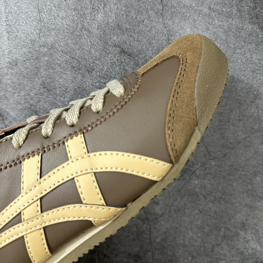 图片[6]-【最强毒版】Onitsuka Tiger Mexico 66 亚瑟士鬼冢虎复古经典板鞋 平台专供 充正版本 保证每个配色都是采购原鞋开发 采用原厂材料 全头层纳帕细纹皮面 质感无敌 全新玻璃刀切割皮料 超高清洁度 纹路、色泽、皮心颜色 质感百分百还原 海外订单工厂出品 超成熟稳定的做工品控 原装全套纸板楦头开发 原汁原味 完美呈现版型 私模正确鞋底咬花纹路 一比一鞋头弧度高度鞋身弧度 绝不口嗨 细节品控鞋型随意秒杀市面 原档咬花纹路私模大底 一个单元有六个三角形 总体形拼接呈现花瓣状 官方四联吊牌 原装Ortholite轻量化鞋垫 原盒原配 质保卡 说明书 钢印防尘纸 纸板中底带钢印 乳胶组合鞋垫带足弓 支持全方位的对比专柜 尺码：35 36 37 37.5 38 39 39.5 40 40.5 41.5 42 42.5 43.5 44 44.5 45-选品中心