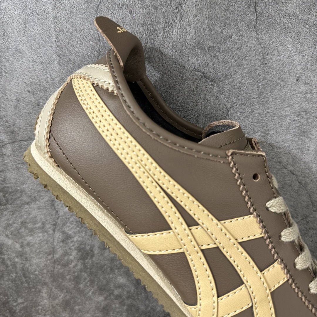 图片[7]-【最强毒版】Onitsuka Tiger Mexico 66 亚瑟士鬼冢虎复古经典板鞋 平台专供 充正版本 保证每个配色都是采购原鞋开发 采用原厂材料 全头层纳帕细纹皮面 质感无敌 全新玻璃刀切割皮料 超高清洁度 纹路、色泽、皮心颜色 质感百分百还原 海外订单工厂出品 超成熟稳定的做工品控 原装全套纸板楦头开发 原汁原味 完美呈现版型 私模正确鞋底咬花纹路 一比一鞋头弧度高度鞋身弧度 绝不口嗨 细节品控鞋型随意秒杀市面 原档咬花纹路私模大底 一个单元有六个三角形 总体形拼接呈现花瓣状 官方四联吊牌 原装Ortholite轻量化鞋垫 原盒原配 质保卡 说明书 钢印防尘纸 纸板中底带钢印 乳胶组合鞋垫带足弓 支持全方位的对比专柜 尺码：35 36 37 37.5 38 39 39.5 40 40.5 41.5 42 42.5 43.5 44 44.5 45-选品中心