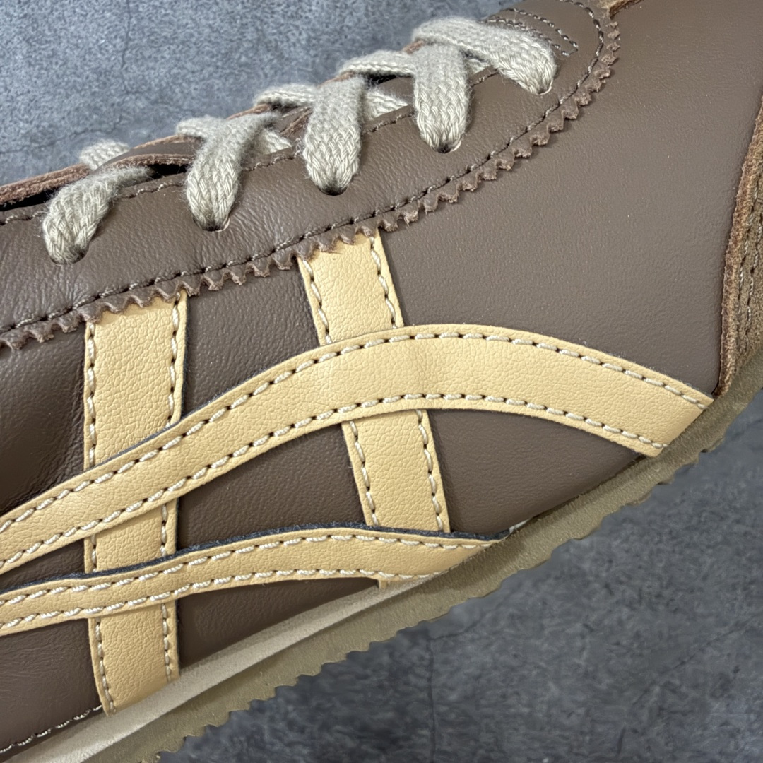 图片[4]-【最强毒版】Onitsuka Tiger Mexico 66 亚瑟士鬼冢虎复古经典板鞋 平台专供 充正版本 保证每个配色都是采购原鞋开发 采用原厂材料 全头层纳帕细纹皮面 质感无敌 全新玻璃刀切割皮料 超高清洁度 纹路、色泽、皮心颜色 质感百分百还原 海外订单工厂出品 超成熟稳定的做工品控 原装全套纸板楦头开发 原汁原味 完美呈现版型 私模正确鞋底咬花纹路 一比一鞋头弧度高度鞋身弧度 绝不口嗨 细节品控鞋型随意秒杀市面 原档咬花纹路私模大底 一个单元有六个三角形 总体形拼接呈现花瓣状 官方四联吊牌 原装Ortholite轻量化鞋垫 原盒原配 质保卡 说明书 钢印防尘纸 纸板中底带钢印 乳胶组合鞋垫带足弓 支持全方位的对比专柜 尺码：35 36 37 37.5 38 39 39.5 40 40.5 41.5 42 42.5 43.5 44 44.5 45-选品中心