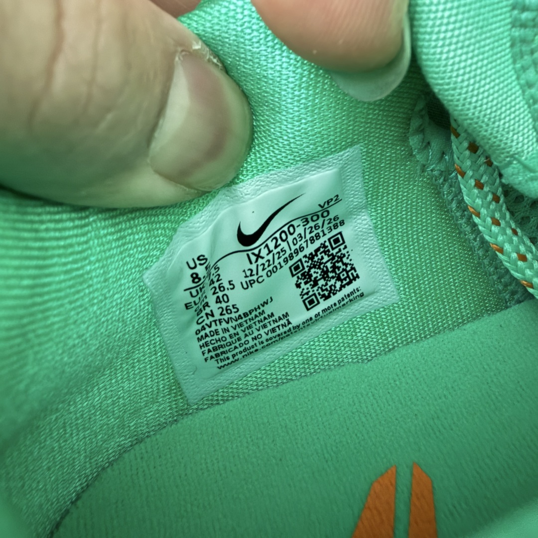 图片[9]-顶级纯原【GX绿x版本】NK Zoom Kobe V 科比5代复刻实战运动低帮文化篮球鞋 薄荷绿 IX1200-300 完美复刻公司 实战配置直接拉满 原楦纸板开发 鞋身流线型、后跟塑形 区分土肥圆 原厂针织鞋面一针一线匹配原版 全身鞋材卡料色独家定制 唯一万针立体刺绣SWOOSH 真实底模最大50.5 实战利器 专供海外市场 独立原厂模具 首批不拼图大几率过验 亲测已过 支持各种高强度实战 无需担心 补货周期极长 脚宽建议买大半码 科比系列前掌偏窄 支持七天无理由退换 尺码： 40 40.5 41 42 42.5 43 44 44.5 45 46 47.5 48.5-选品中心