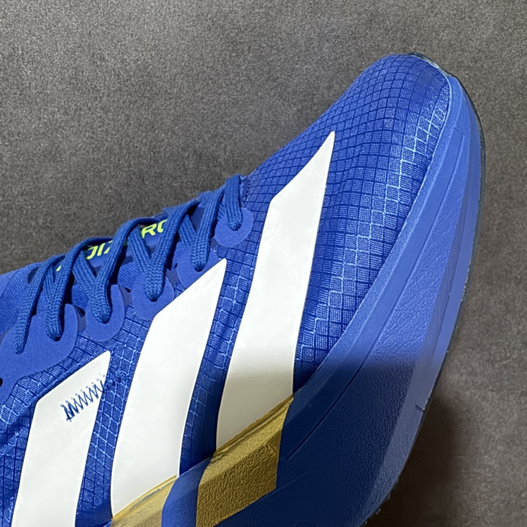 图片[8]-【公司级】Adidas Adizero Pro 4 M 阿迪超轻透气缓震跑鞋   整体外观造型与adiZero Adios Pro EVO 1非常相似 中底配置方面搭载全掌Lightstrike Pro 鞋面采用透气网面示人 契合日常训练鞋的定位 更加耐用 外底给到了马牌橡胶 及上代竞速旗舰adidas Adizero Adios Pro 3区域分布 货号： JP6622 尺码：36-45-选品中心