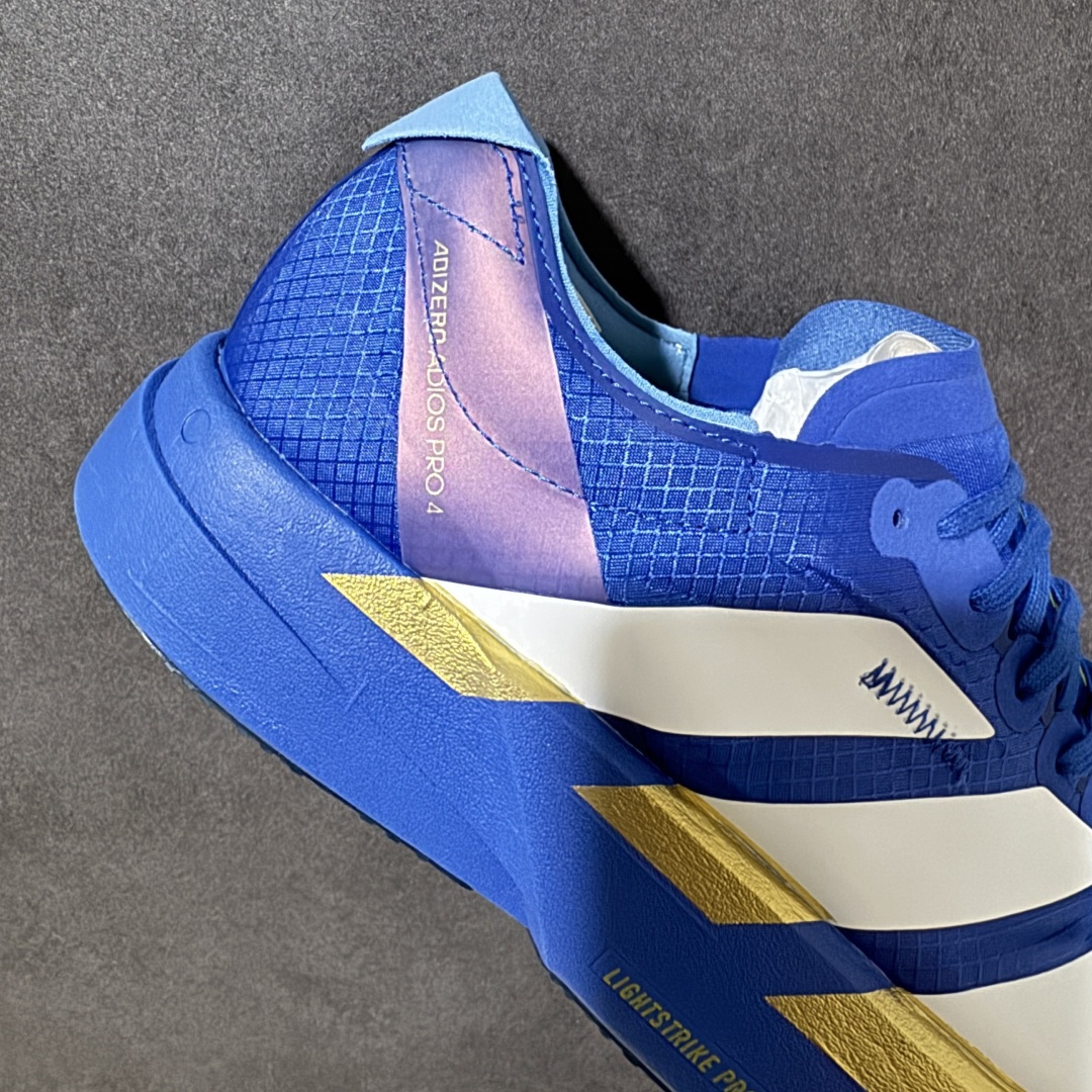 图片[7]-【公司级】Adidas Adizero Pro 4 M 阿迪超轻透气缓震跑鞋   整体外观造型与adiZero Adios Pro EVO 1非常相似 中底配置方面搭载全掌Lightstrike Pro 鞋面采用透气网面示人 契合日常训练鞋的定位 更加耐用 外底给到了马牌橡胶 及上代竞速旗舰adidas Adizero Adios Pro 3区域分布 货号： JP6622 尺码：36-45-选品中心