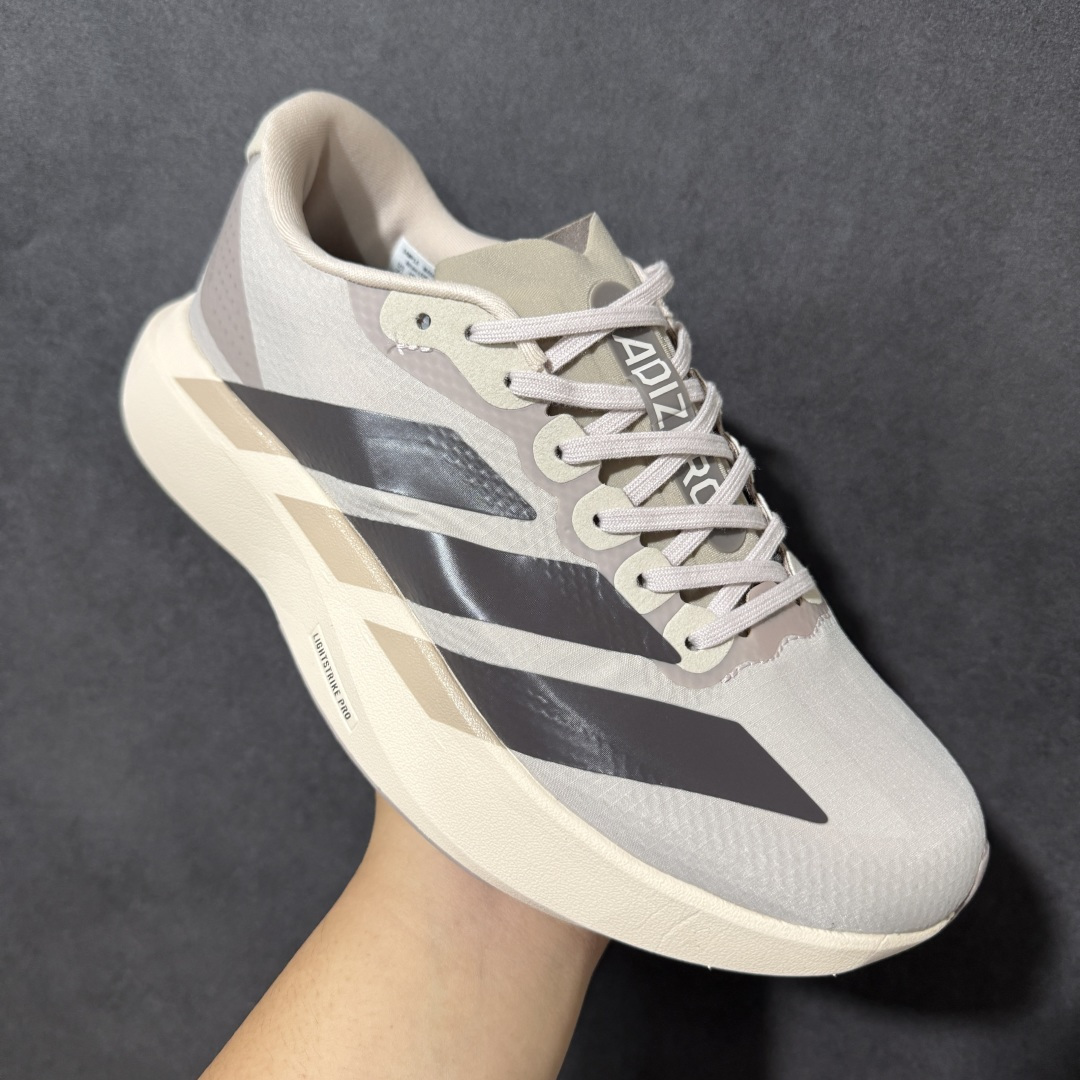 图片[3]-【公司级】Adidas Adizero Pro 4 M 阿迪超轻透气缓震跑鞋   整体外观造型与adiZero Adios Pro EVO 1非常相似 中底配置方面搭载全掌Lightstrike Pro 鞋面采用透气网面示人 契合日常训练鞋的定位 更加耐用 外底给到了马牌橡胶 及上代竞速旗舰adidas Adizero Adios Pro 3区域分布 货号： KJ2001 尺码：36-45-选品中心