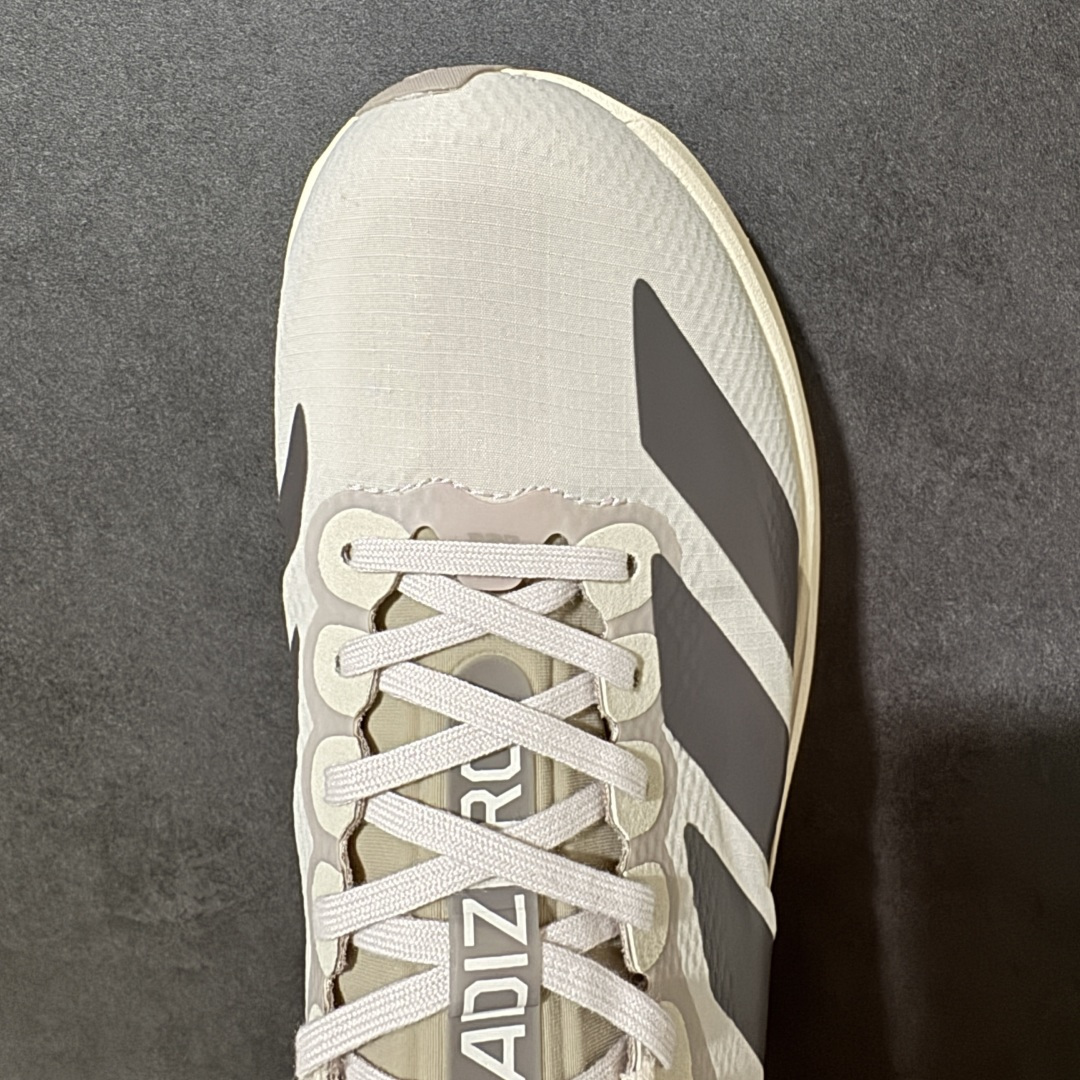 图片[5]-【公司级】Adidas Adizero Pro 4 M 阿迪超轻透气缓震跑鞋   整体外观造型与adiZero Adios Pro EVO 1非常相似 中底配置方面搭载全掌Lightstrike Pro 鞋面采用透气网面示人 契合日常训练鞋的定位 更加耐用 外底给到了马牌橡胶 及上代竞速旗舰adidas Adizero Adios Pro 3区域分布 货号： KJ2001 尺码：36-45-选品中心
