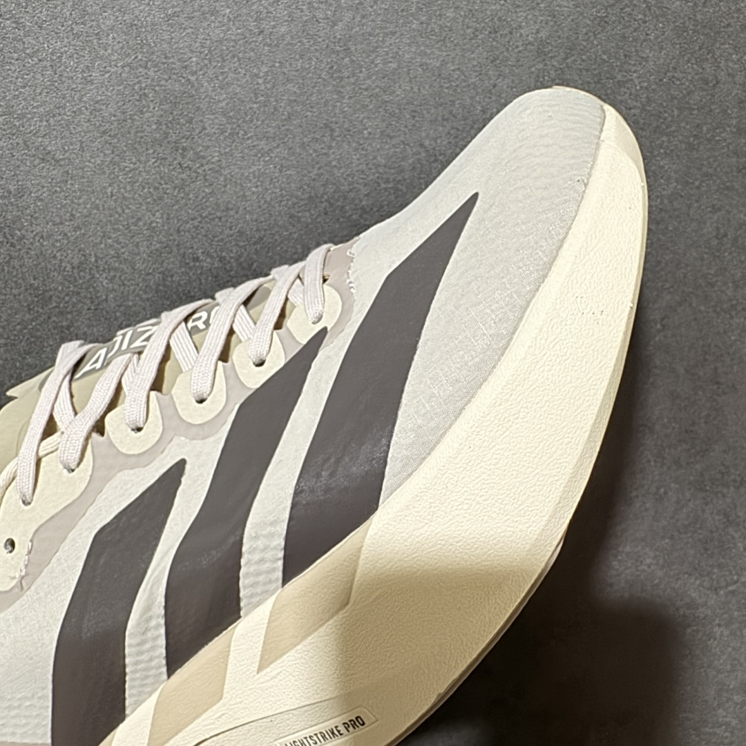 图片[8]-【公司级】Adidas Adizero Pro 4 M 阿迪超轻透气缓震跑鞋   整体外观造型与adiZero Adios Pro EVO 1非常相似 中底配置方面搭载全掌Lightstrike Pro 鞋面采用透气网面示人 契合日常训练鞋的定位 更加耐用 外底给到了马牌橡胶 及上代竞速旗舰adidas Adizero Adios Pro 3区域分布 货号： KJ2001 尺码：36-45-选品中心