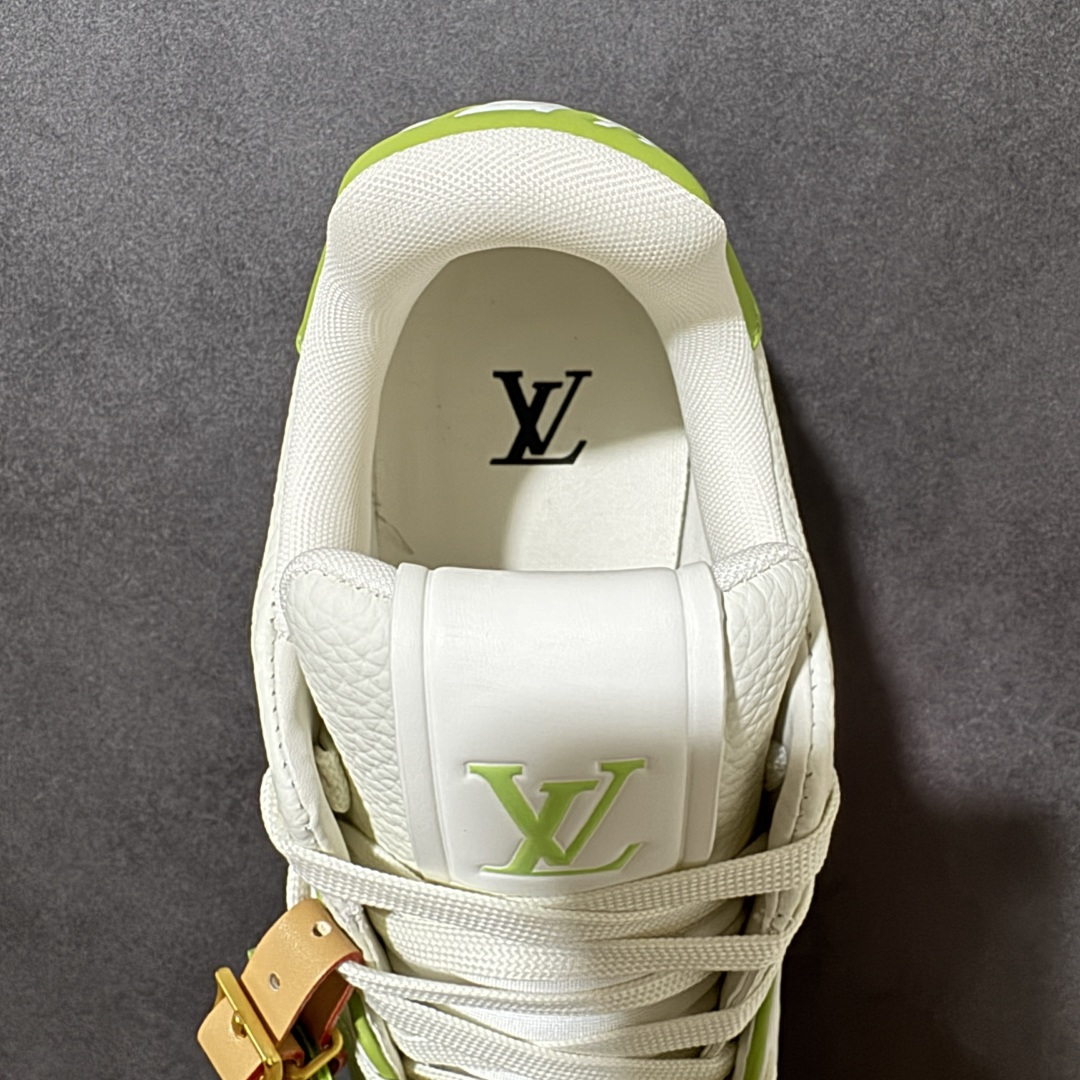图片[6]-【纯原礼盒版】LV Trainer 2026路易威登走秀最新款 原版1：1开发复刻 做工精细 鞋面由意大利进口小牛皮拼接，侧边饰有品牌LOGO标志，进口网布垫脚➕透气网布内里，脚感超舒适 原厂特供原版TPU组合大底 套包工艺 尺码：35 36 37 38 39 40 41 42 43 44 45 46-选品中心