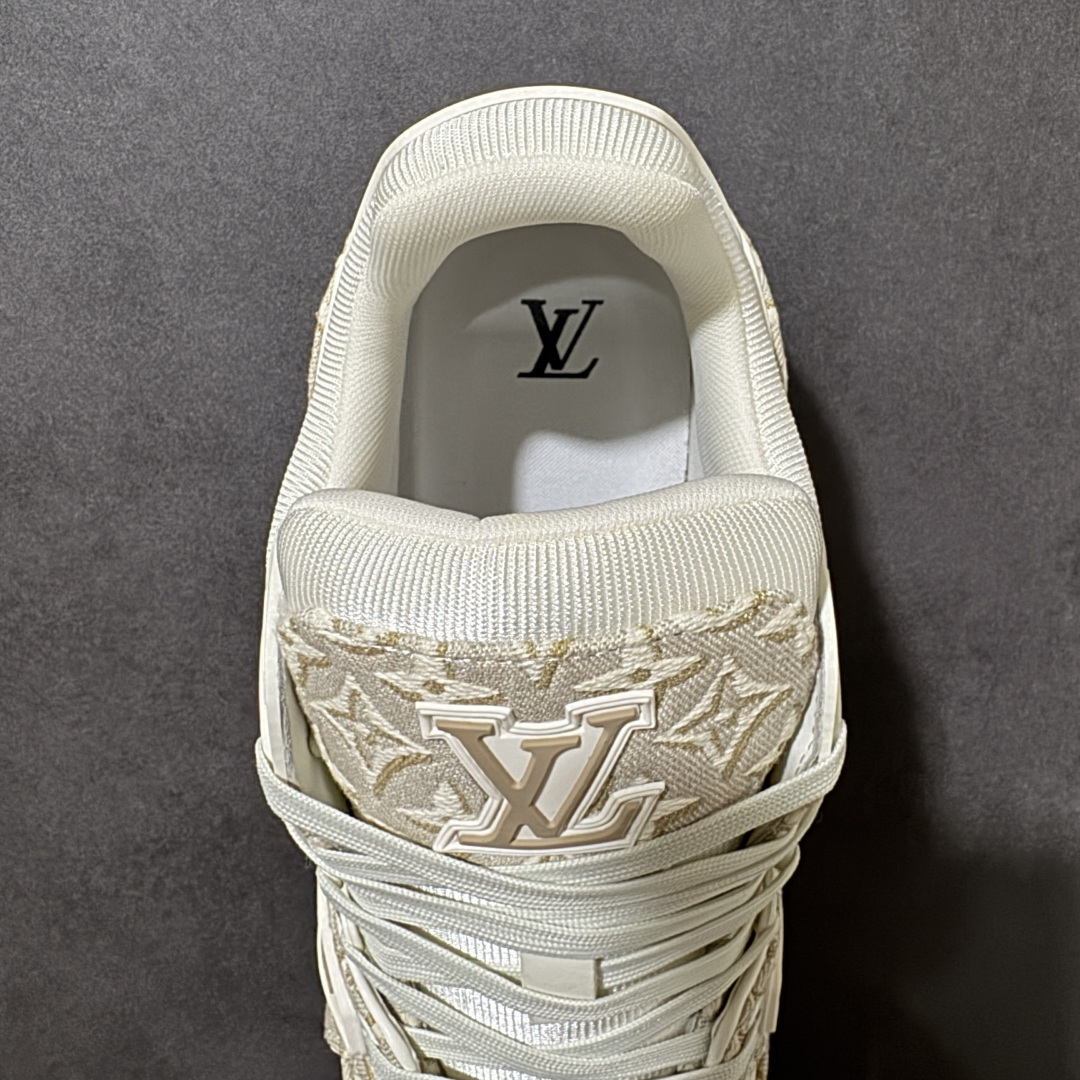 图片[6]-【纯原礼盒版】LV Trainer 2026路易威登走秀最新款 原版1：1开发复刻 做工精细 鞋面由意大利进口小牛皮拼接，侧边饰有品牌LOGO标志，进口网布垫脚➕透气网布内里，脚感超舒适 原厂特供原版TPU组合大底 套包工艺 尺码：35 36 37 38 39 40 41 42 43 44 45 46-选品中心