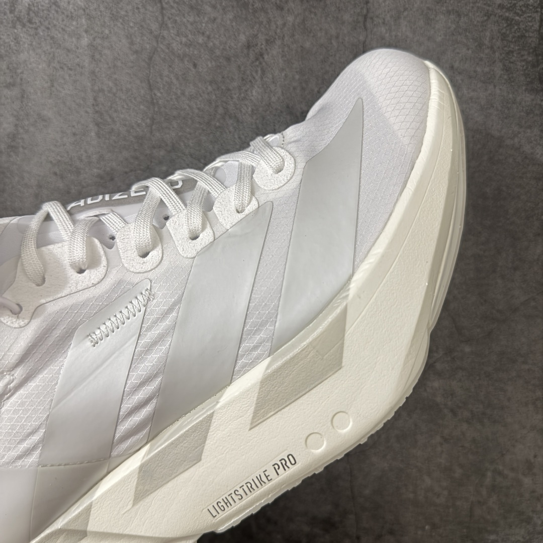 图片[6]-【NO.1纯原】Adidas Adizero Adios Pro 4 M竞训跑步鞋 JR6366 市场独一档品质 区别所有版本 原鞋购入开发数月 原材料 原档案打造 细节版型一比一 独立双层组合底私模.超软弹发泡超临界底 搭配ENERGYRODS 2.0真碳柱，每一步都动力满满 鞋面用的是Lightlock技术，轻透又贴合，就像给脚定制的一样。 中底是全掌Lightstrike Pro泡棉，软弹感超绝 真正一比一还原真实脚感💪🏻 尺码：36 36.5 37 38 38.5 39 40 40.5 41 42 42.5 43 44 44.5 45 46-选品中心
