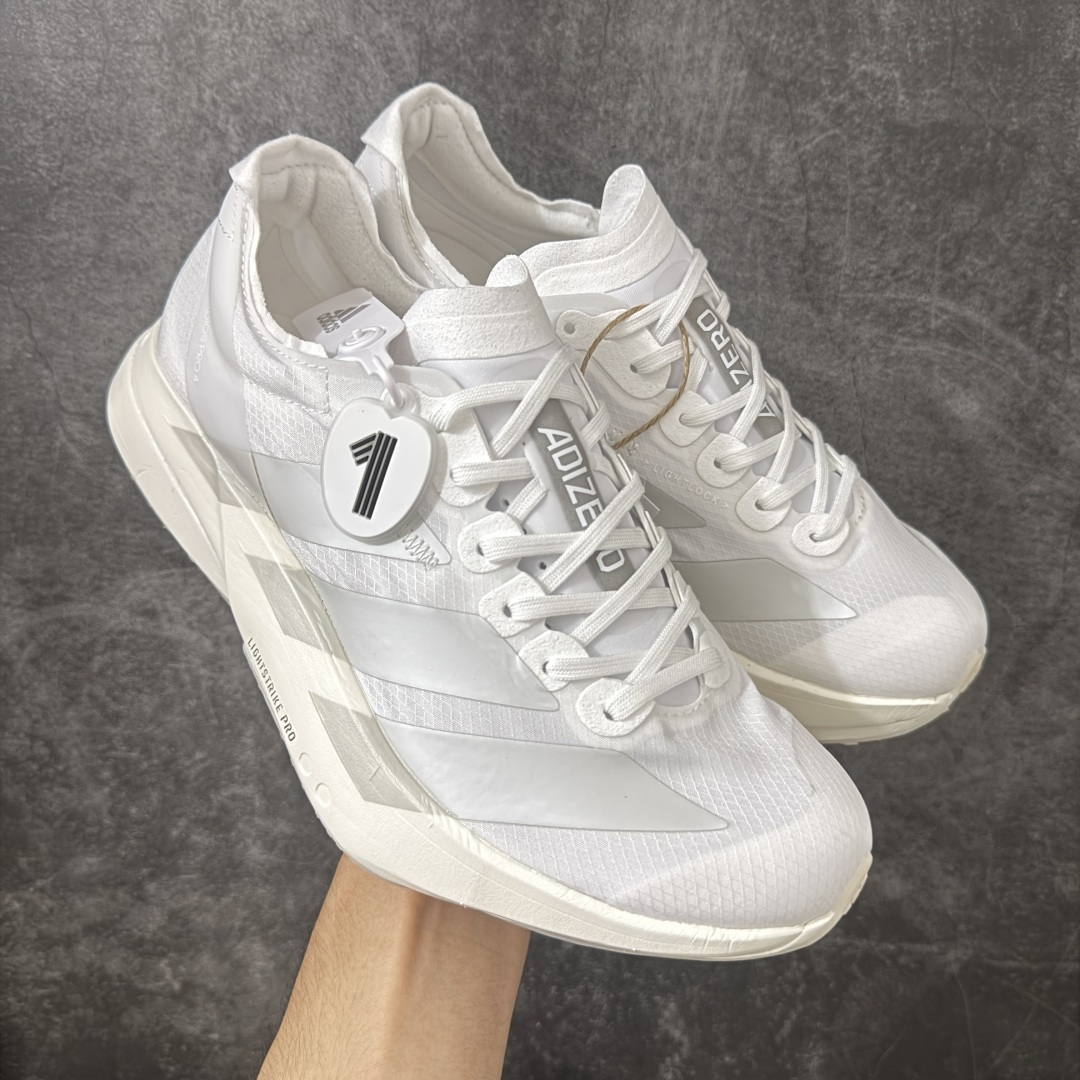 【NO.1纯原】Adidas Adizero Adios Pro 4 M竞训跑步鞋 JR6366 市场独一档品质 区别所有版本 原鞋购入开发数月 原材料 原档案打造 细节版型一比一 独立双层组合底私模.超软弹发泡超临界底 搭配ENERGYRODS 2.0真碳柱,每一步都动力满满 鞋面用的是Lightlock技术,轻透又贴合,就像给脚定制的一样。 中底是全掌Lightstrike Pro泡棉,软弹感超绝 真正一比一还原真实脚感💪🏻 尺码:36 36.5 37 38 38.5 39 40 40.5 41 42 42.5 43 44 44.5 45 46-选品中心