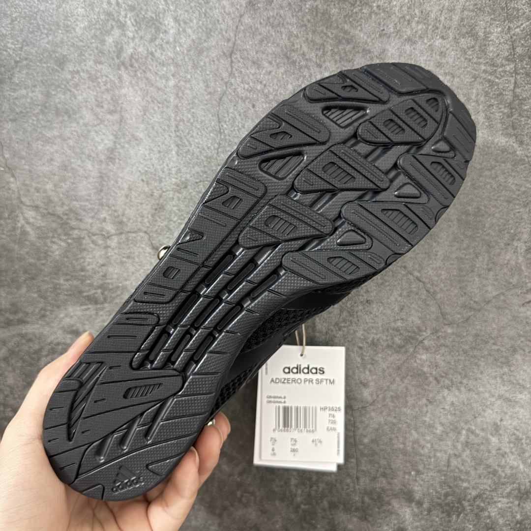图片[9]-【CS纯原】原装级别 SONG FOR THE MUTE x AD 阿迪 Adizero PR SFTM-006 联名款低帮休闲鞋 HP3525 1.原鞋原楦头打造完美版型 2.原盒开发 同正品一致立体钢印 区别市面普通印刷 3.鞋垫贴合欧索莱材质 鞋垫面高频立体印刷 鞋垫底同正品一致过胶纹路 4.鞋口材质色系纹路亮度均同正品一致 5.鞋面后套高剥太空革透心灰底，同原鞋一致，区别市面黑底材质。独家原鞋操作，太空革贴合胶膜，使其在前后帮成型的过程中，与鞋面完全贴合，后跟定型完美，区别市面太空革和鞋面直接缝合 6.鞋面网布纹路，网孔，克重，颜色等均按原鞋同步开发，区别市面不正确网孔纹路，不正确颜色 7.市面唯一跟原鞋同步，采用前帮+后帮成型工艺，真正把中底板和鞋面完全贴合，使鞋面和鞋底牢固贴合，不易开胶脱底。区别市面拉帮中底或在拉帮中底上面再简单覆盖中底板，以假充正 8.独家私模 鞋底同原鞋一致，采用MD和RB组合而成。SFTM-006 这款联名跑步鞋，属于薄底跑步鞋，所以MD需要一定的硬度支撑穿着者，才能保证运动的时候脚感舒适。区别市面一体描漆大底，以及把MD打软的错误操作 9.市面唯一跟原鞋同步，采用前帮+后帮成型工艺，真正把中底板和鞋面完全贴合，使鞋面和鞋底牢固贴合，不易开胶脱底。区别市面拉帮中底或在拉帮中底上面再简单覆盖中底板，以假充正 尺码：36 36.5 37 38 38.5 39 40 40.5 41 42 42.5 43 44 44.5 45-选品中心