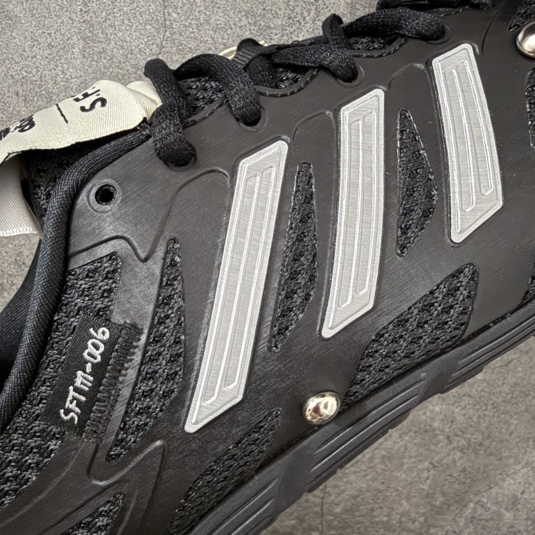 图片[4]-【CS纯原】原装级别 SONG FOR THE MUTE x AD 阿迪 Adizero PR SFTM-006 联名款低帮休闲鞋 HP3525 1.原鞋原楦头打造完美版型 2.原盒开发 同正品一致立体钢印 区别市面普通印刷 3.鞋垫贴合欧索莱材质 鞋垫面高频立体印刷 鞋垫底同正品一致过胶纹路 4.鞋口材质色系纹路亮度均同正品一致 5.鞋面后套高剥太空革透心灰底，同原鞋一致，区别市面黑底材质。独家原鞋操作，太空革贴合胶膜，使其在前后帮成型的过程中，与鞋面完全贴合，后跟定型完美，区别市面太空革和鞋面直接缝合 6.鞋面网布纹路，网孔，克重，颜色等均按原鞋同步开发，区别市面不正确网孔纹路，不正确颜色 7.市面唯一跟原鞋同步，采用前帮+后帮成型工艺，真正把中底板和鞋面完全贴合，使鞋面和鞋底牢固贴合，不易开胶脱底。区别市面拉帮中底或在拉帮中底上面再简单覆盖中底板，以假充正 8.独家私模 鞋底同原鞋一致，采用MD和RB组合而成。SFTM-006 这款联名跑步鞋，属于薄底跑步鞋，所以MD需要一定的硬度支撑穿着者，才能保证运动的时候脚感舒适。区别市面一体描漆大底，以及把MD打软的错误操作 9.市面唯一跟原鞋同步，采用前帮+后帮成型工艺，真正把中底板和鞋面完全贴合，使鞋面和鞋底牢固贴合，不易开胶脱底。区别市面拉帮中底或在拉帮中底上面再简单覆盖中底板，以假充正 尺码：36 36.5 37 38 38.5 39 40 40.5 41 42 42.5 43 44 44.5 45-选品中心