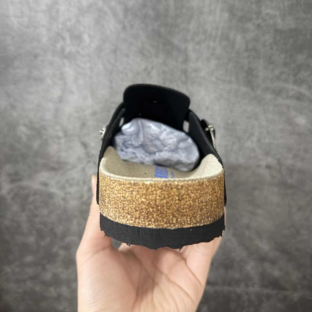 图片[4]-【莞产G版】Chrome Heart x Birkenstock 博肯/勃肯 Boston 克罗心限定联名配色 低帮半拖 正确翘头版型 中底搭载缓震软木橡胶 外置EVA轻量片装外底 定制五金配件 尺码：35 36 37 38 39 40 41 42 43 44 45 正常尺码-选品中心