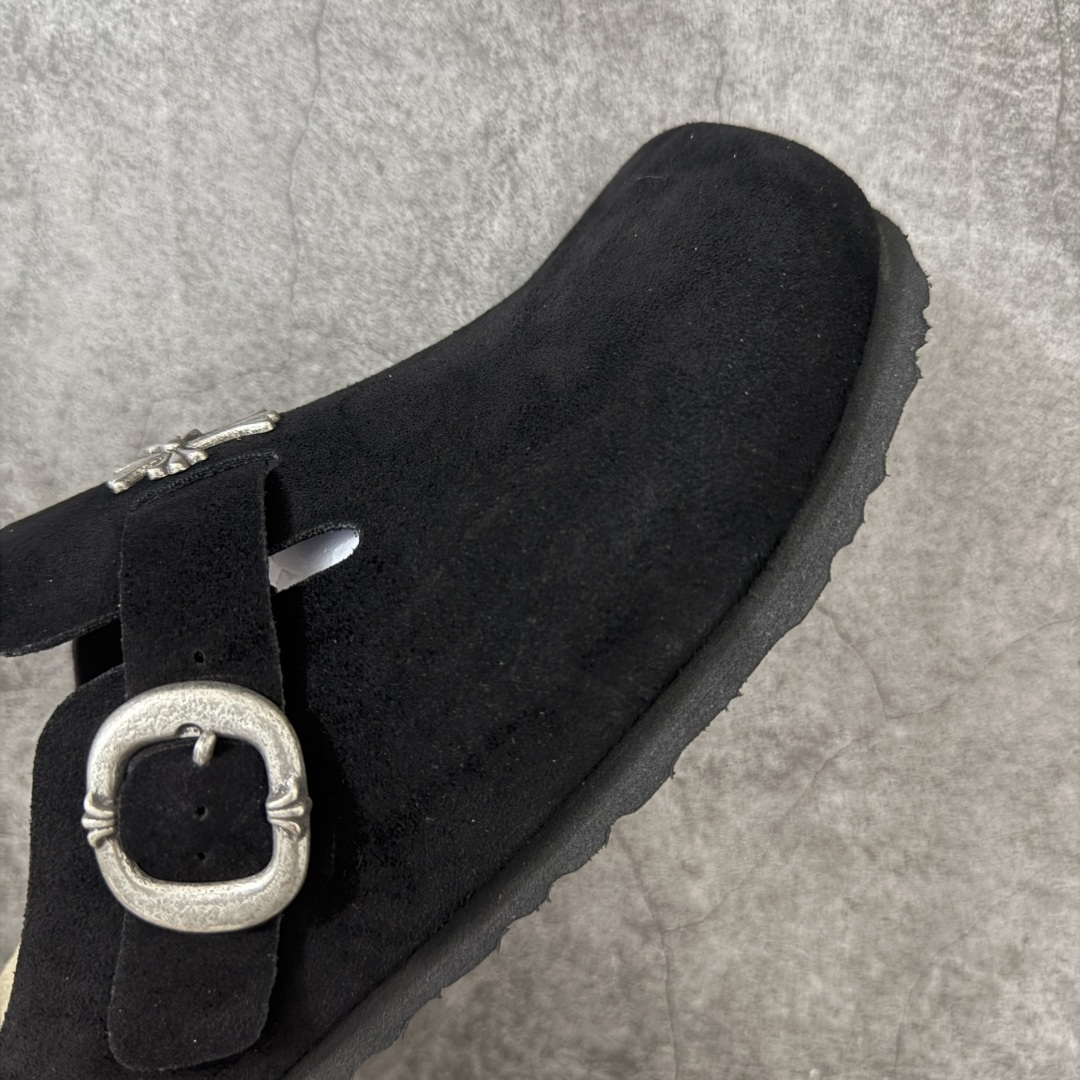 图片[6]-【莞产G版】Chrome Heart x Birkenstock 博肯/勃肯 Boston 克罗心限定联名配色 低帮半拖 正确翘头版型 中底搭载缓震软木橡胶 外置EVA轻量片装外底 定制五金配件 尺码：35 36 37 38 39 40 41 42 43 44 45 正常尺码-选品中心