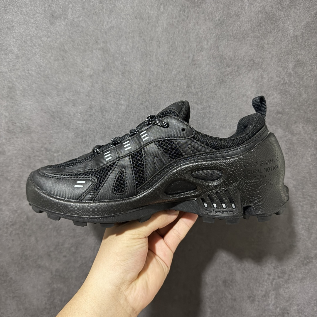 ecco爱步 Biom C Trail 户外越野 时尚舒适 低帮 生活休闲鞋 男款 黑色 尺码：36-45 货号：  