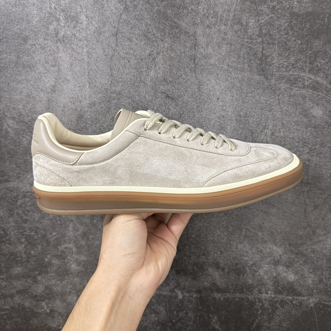 Loro Piana LP Tennis Walk Low 生活系列低帮复古百搭德训风休闲运动板鞋 大象灰 意大利顶级奢 Loro Piana LP Tennis Walk Low 生活系列低帮复古百搭德训风休闲运动板鞋 大象灰 意大利顶级奢