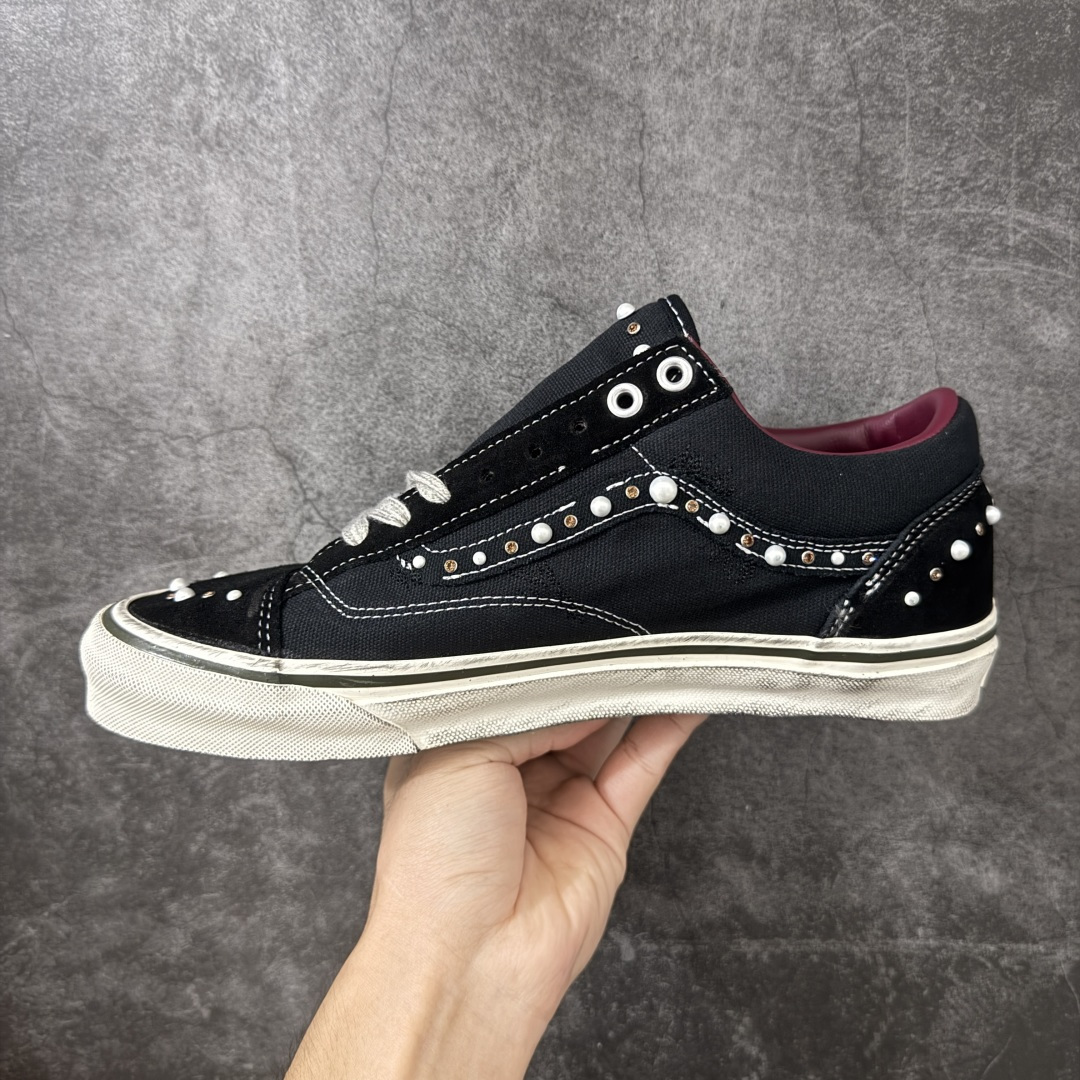 万斯Vans Premium Pearlized 珍珠做旧黑! 货号:VN000S52BLK! 市场唯一正确版本 区别市 万斯Vans Premium Pearlized 珍珠做旧黑! 货号:VN000S52BLK! 市场唯一正确版本 区别市