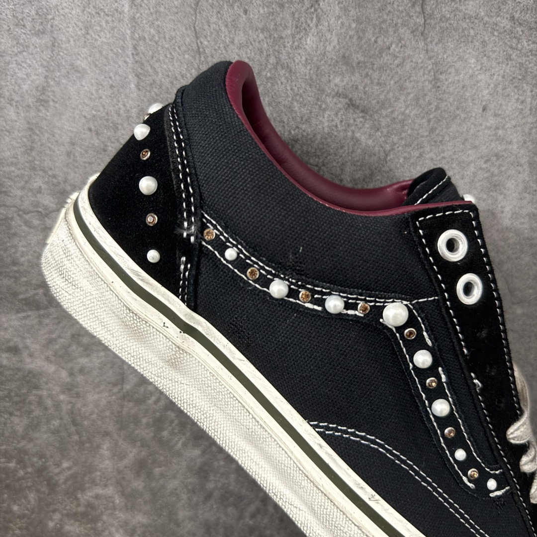 万斯Vans Premium Pearlized 珍珠做旧黑! 货号:VN000S52BLK! 市场唯一正确版本 区别市 万斯Vans Premium Pearlized 珍珠做旧黑! 货号:VN000S52BLK! 市场唯一正确版本 区别市