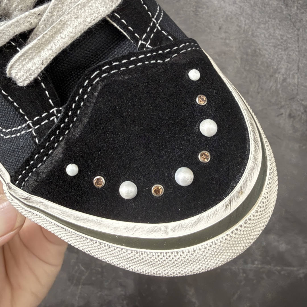 万斯Vans Premium Pearlized 珍珠做旧黑! 货号:VN000S52BLK! 市场唯一正确版本 区别市 万斯Vans Premium Pearlized 珍珠做旧黑! 货号:VN000S52BLK! 市场唯一正确版本 区别市