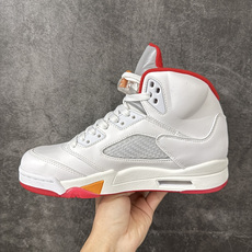 Air Jordan 5 Retro "Sunset" 高帮 复刻日落橙 AJ5 乔丹5代 aj5 乔5 高邦 复刻白红 Air Jordan 5 Retro "Sunset" 高帮 复刻日落橙 AJ5 乔丹5代 aj5 乔5 高邦 复刻白红