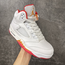 Air Jordan 5 Retro "Sunset" 高帮 复刻日落橙 AJ5 乔丹5代 aj5 乔5 高邦 复刻白红 Air Jordan 5 Retro "Sunset" 高帮 复刻日落橙 AJ5 乔丹5代 aj5 乔5 高邦 复刻白红