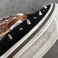 Vans Authentic 安纳海姆 碎钻流苏复古红棕 160V 纯原级别外贸订单!万斯经典 硫化帆布板鞋 正品海鸥线 Vans Authentic 安纳海姆 碎钻流苏复古红棕 160V 纯原级别外贸订单!万斯经典 硫化帆布板鞋 正品海鸥线