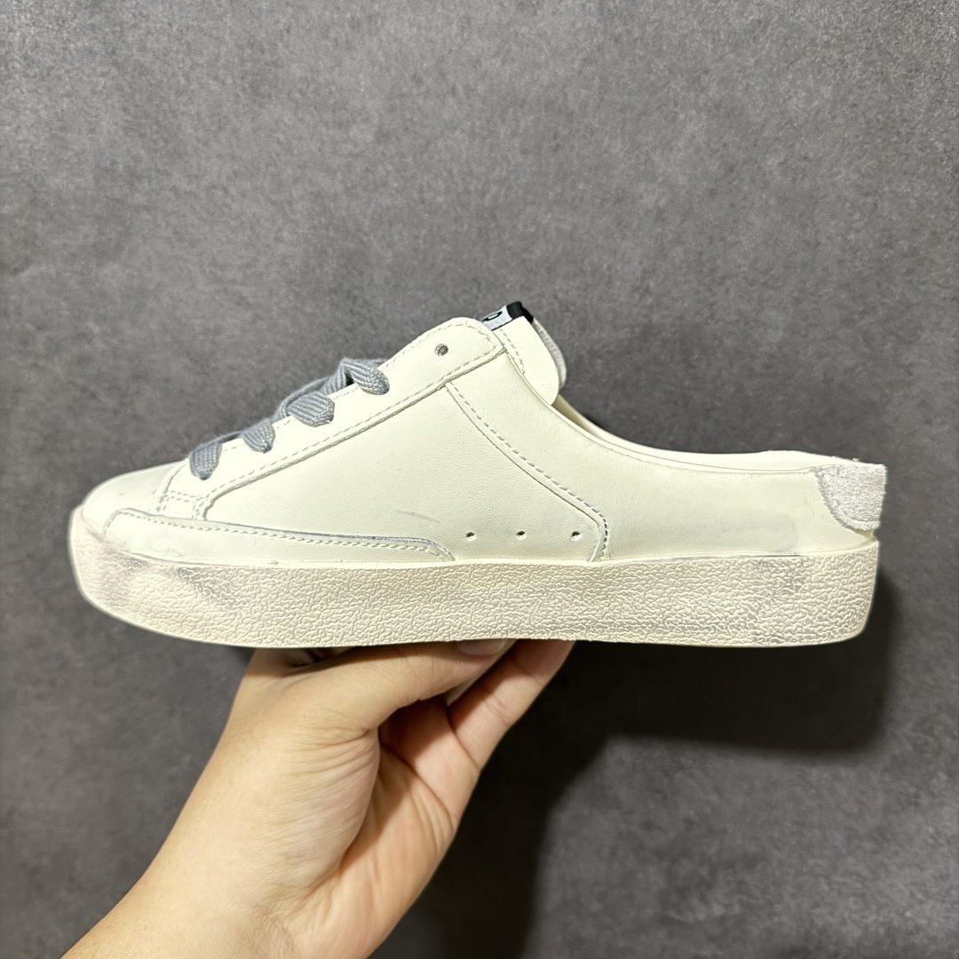 Golden Goose Super-Star 牛皮 做旧 舒适百搭 低帮半托板鞋 货号:G21D120 尺码:36-4