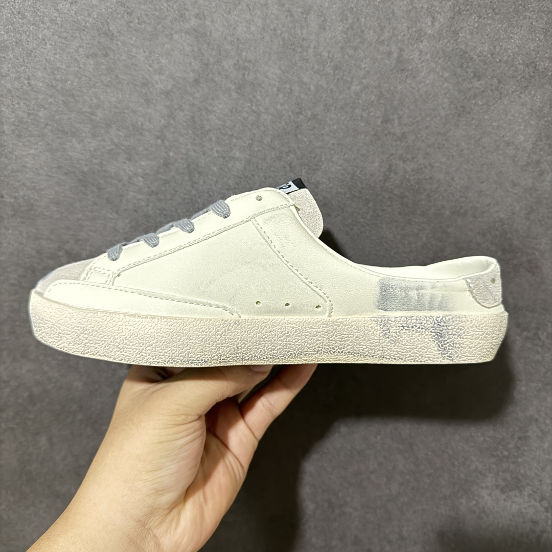 Golden Goose Super-Star 牛皮 做旧 舒适百搭 低帮半托板鞋 货号:G21D120 尺码:36-4