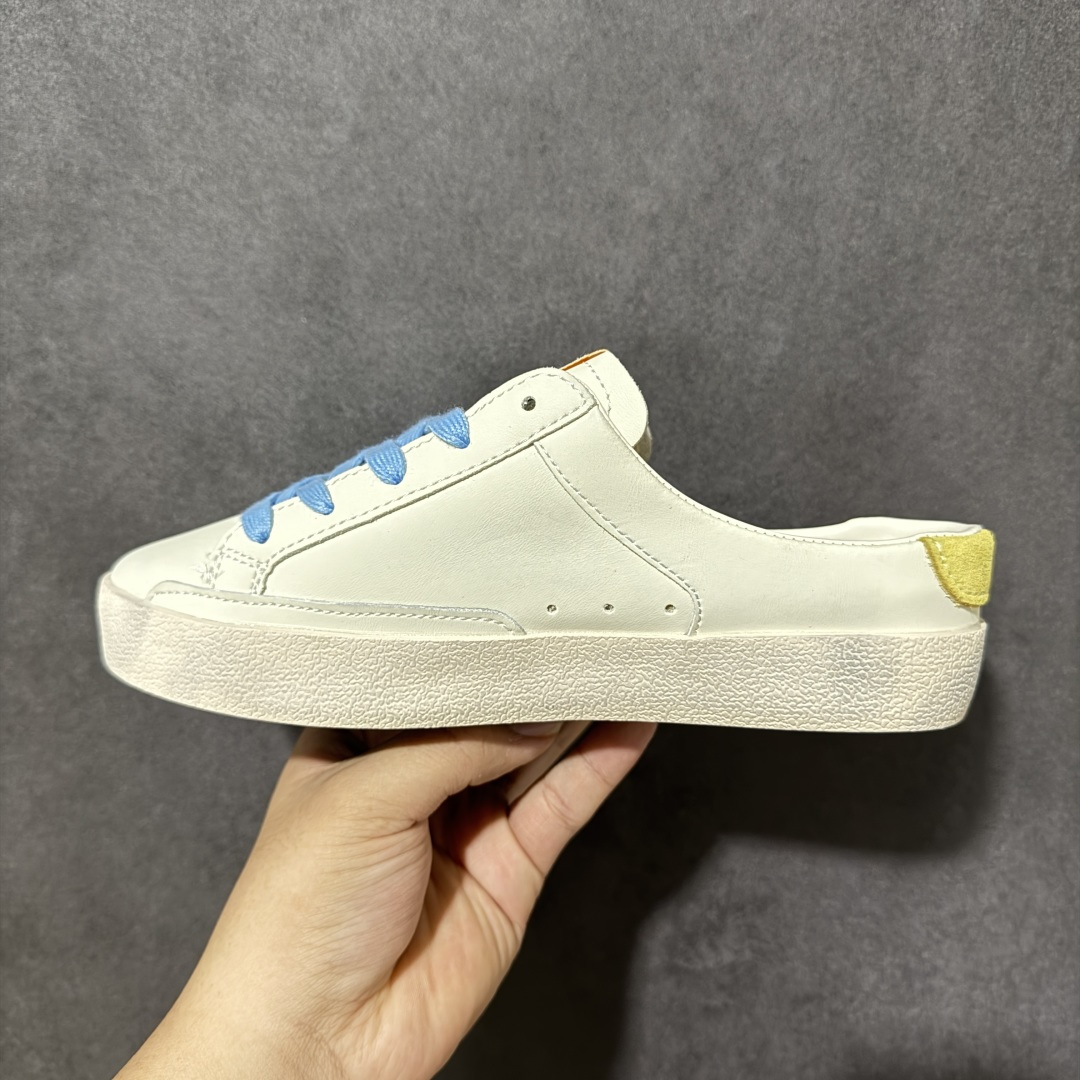 Golden Goose Super-Star 牛皮 做旧 舒适百搭 低帮半托板鞋 货号:G21D120 尺码:36-4