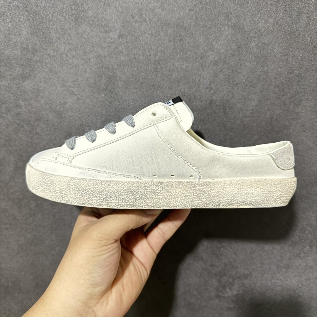 Golden Goose Super-Star 牛皮 做旧 舒适百搭 低帮半托板鞋 货号:G21D120 尺码:36-4