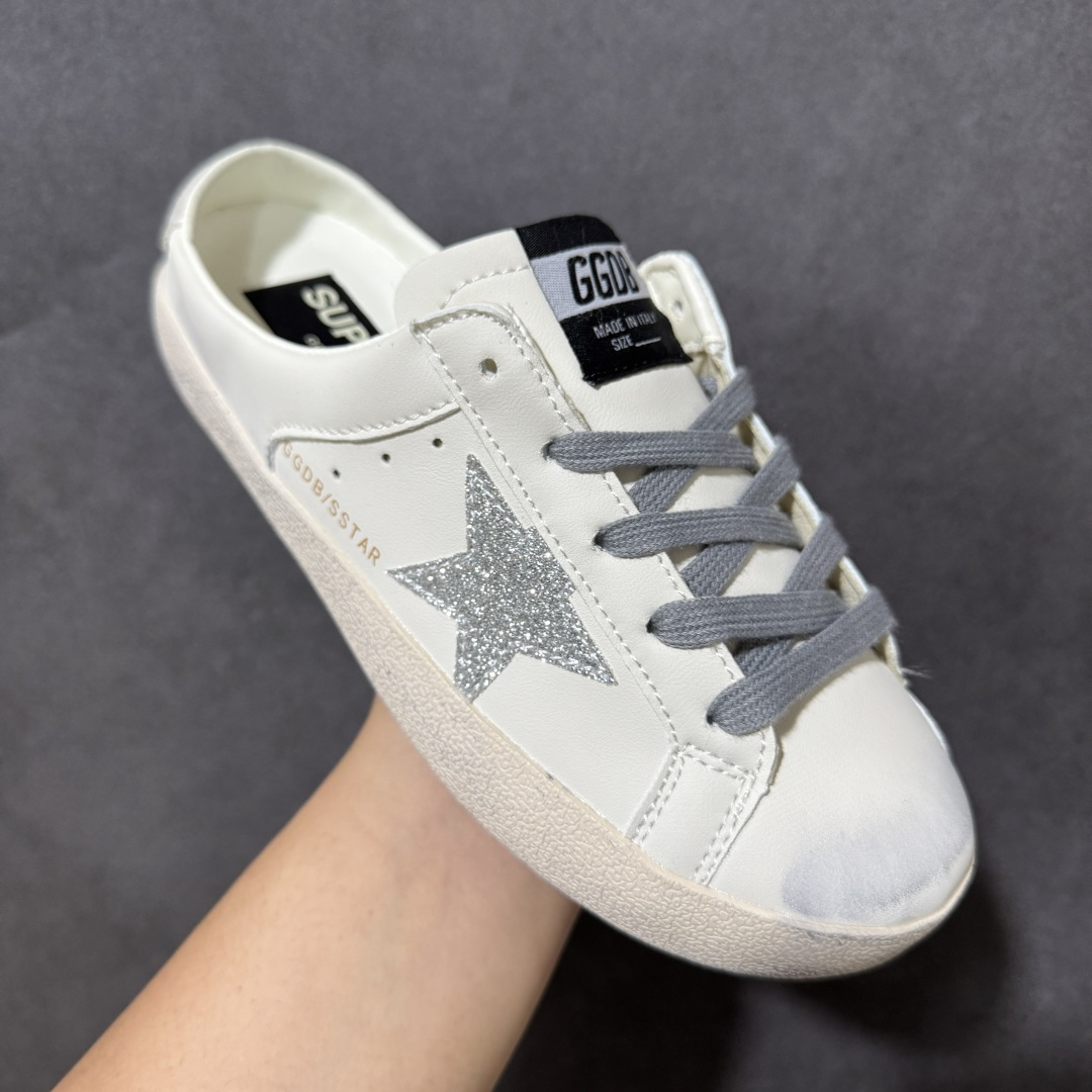 Golden Goose Super-Star 牛皮 做旧 舒适百搭 低帮半托板鞋 货号:G21D120 尺码:36-4