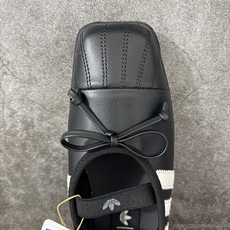Ad Superstar Square Ballet 三叶草Jennie联名方头芭蕾鞋 光感皮革鞋面,改良方头贝壳鞋头, Ad Superstar Square Ballet 三叶草Jennie联名方头芭蕾鞋 光感皮革鞋面,改良方头贝壳鞋头,
