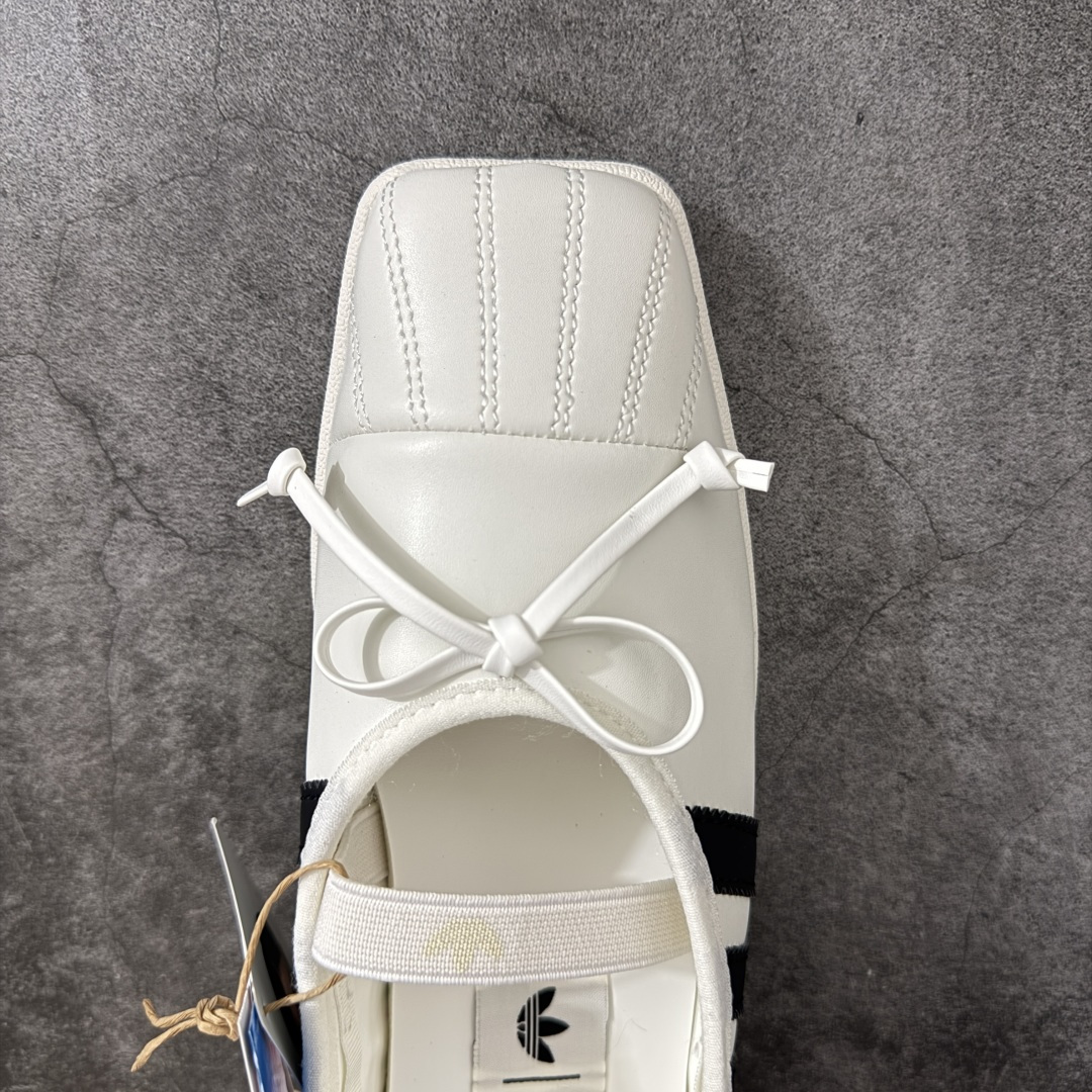 Ad Superstar Square Ballet 三叶草Jennie联名方头芭蕾鞋 光感皮革鞋面,改良方头贝壳鞋头, Ad Superstar Square Ballet 三叶草Jennie联名方头芭蕾鞋 光感皮革鞋面,改良方头贝壳鞋头,
