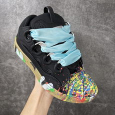 Lanvin Leather Curb Sneakers 浪凡面包鞋 现货 原版1:1开模重工艺制作 面料采用进口牛磨砂 Lanvin Leather Curb Sneakers 浪凡面包鞋 现货 原版1:1开模重工艺制作 面料采用进口牛磨砂