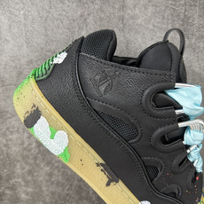 Lanvin Leather Curb Sneakers 浪凡面包鞋 现货 原版1:1开模重工艺制作 面料采用进口牛磨砂 Lanvin Leather Curb Sneakers 浪凡面包鞋 现货 原版1:1开模重工艺制作 面料采用进口牛磨砂