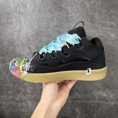 Lanvin Leather Curb Sneakers 浪凡面包鞋 现货 原版1:1开模重工艺制作 面料采用进口牛磨砂 Lanvin Leather Curb Sneakers 浪凡面包鞋 现货 原版1:1开模重工艺制作 面料采用进口牛磨砂