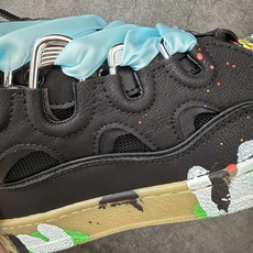 Lanvin Leather Curb Sneakers 浪凡面包鞋 现货 原版1:1开模重工艺制作 面料采用进口牛磨砂 Lanvin Leather Curb Sneakers 浪凡面包鞋 现货 原版1:1开模重工艺制作 面料采用进口牛磨砂