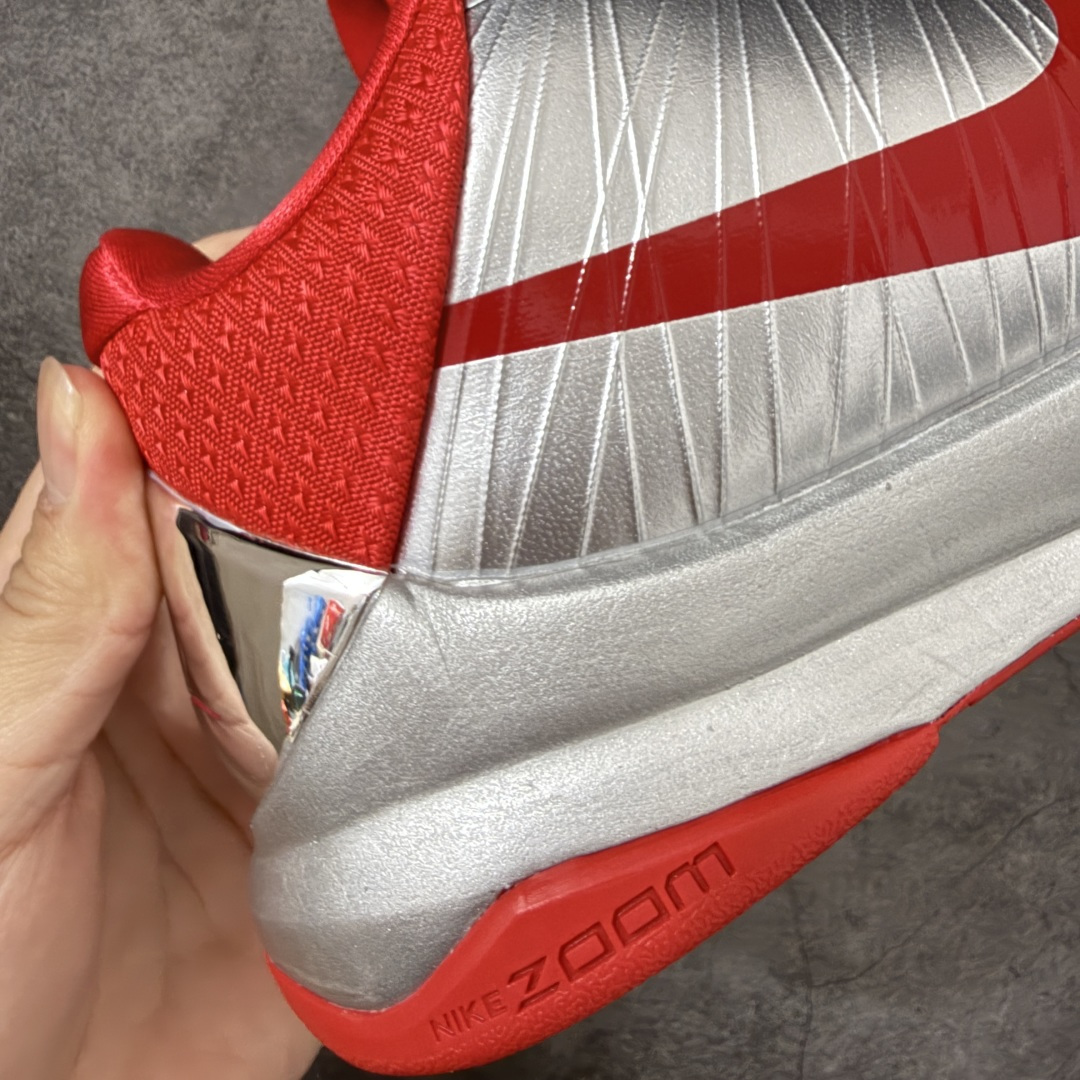 顶级纯原 NK Zoom Kobe V 科比5代复刻实战运动低帮文化篮球鞋 银红色 IV2712-001 完美复刻公司 顶级纯原 NK Zoom Kobe V 科比5代复刻实战运动低帮文化篮球鞋 银红色 IV2712-001 完美复刻公司
