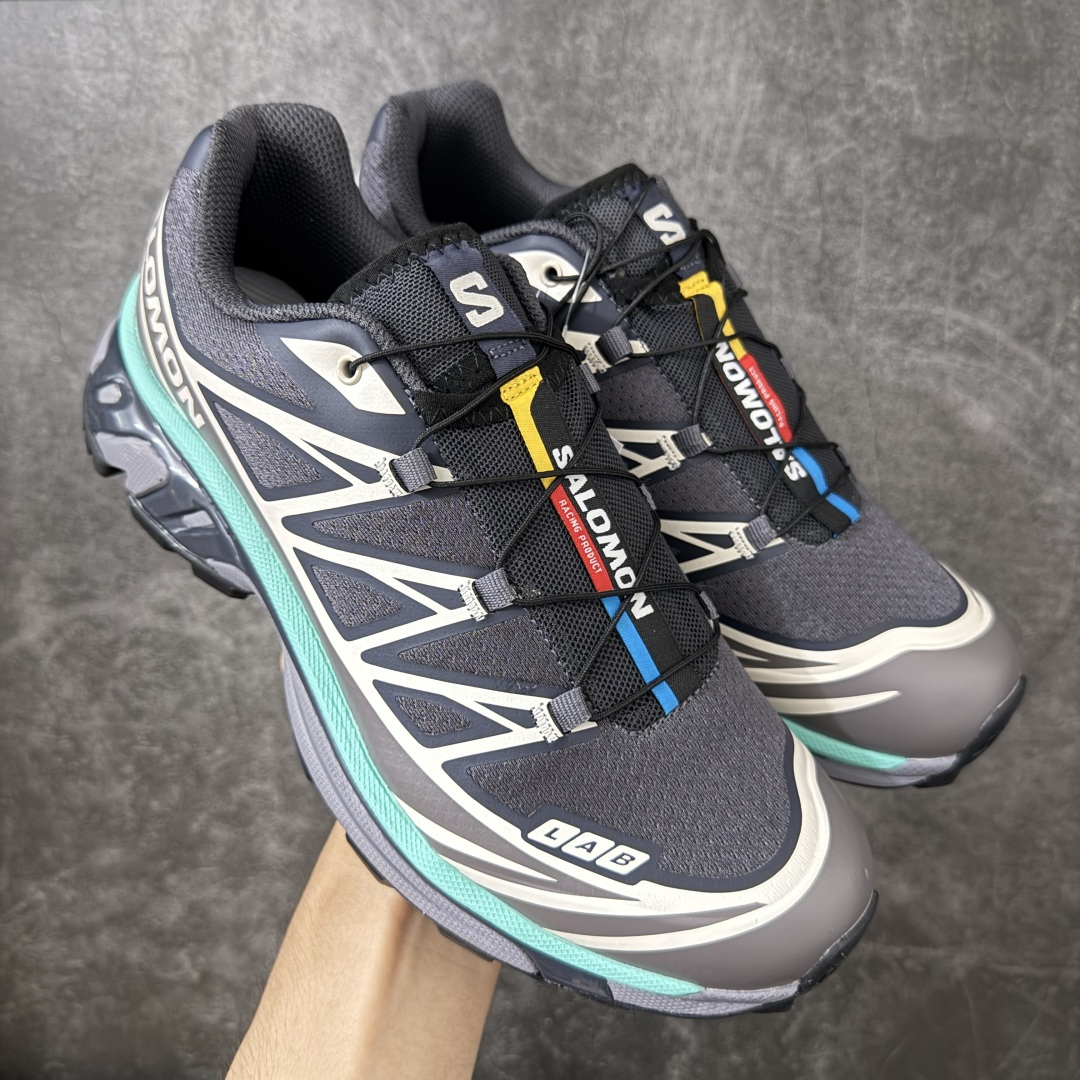 SALOMON萨洛蒙 XT-6 舒适百搭 户外越野耐磨包裹性支撑 男女同款低帮跑步鞋 青绿色  全新品质 巅峰之作 所有