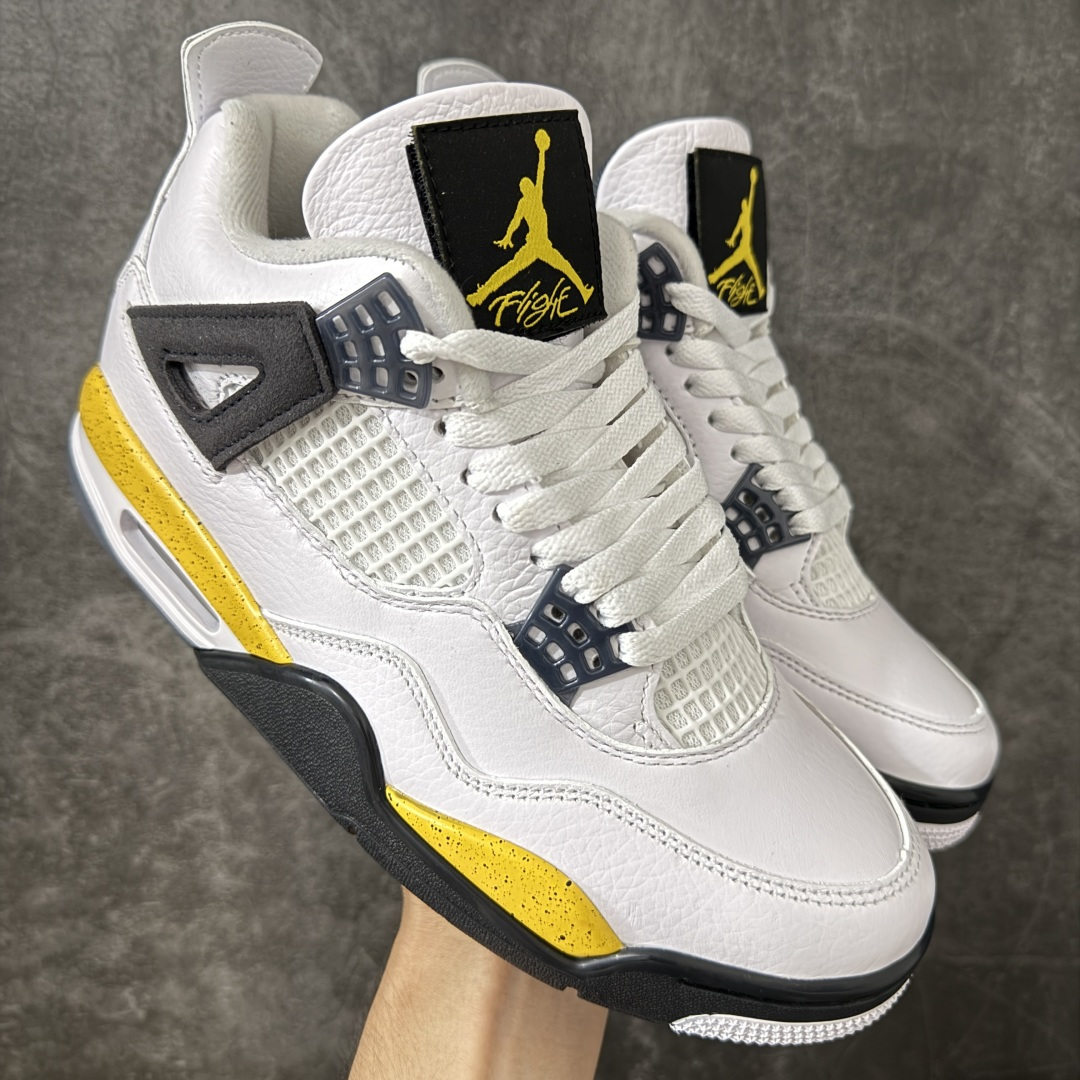 Air Jordan 4 Retro 白黄 Air Jordan AJ4 Retro 原楦原纸板 原厂材料开发 细节把控